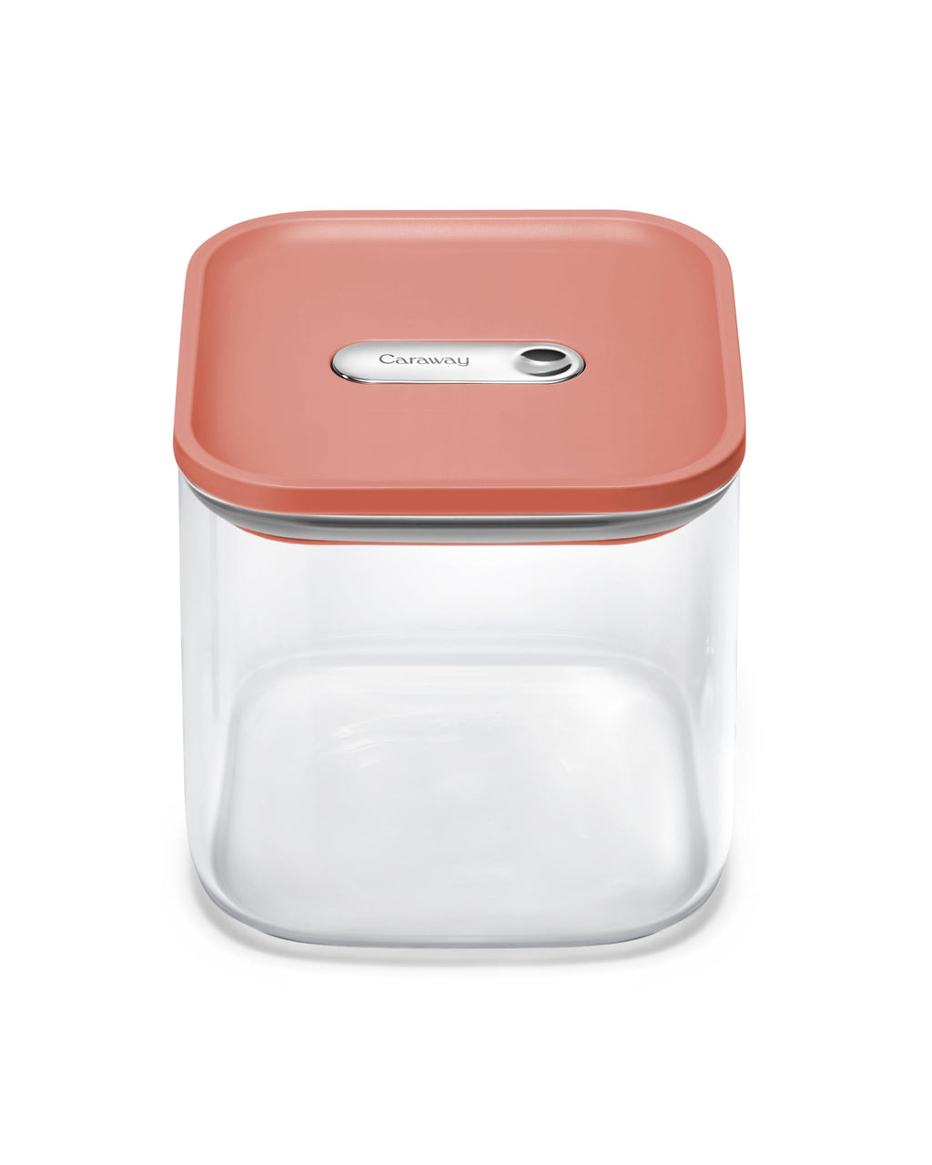 Caraway 4qt Glass Airtight Food Storage Container with Lid – Non-Toxic, BPA-Free Kitchen Storage Container – Stackable, Space-Saving Airtight Container for Dry Goods and More - Cream