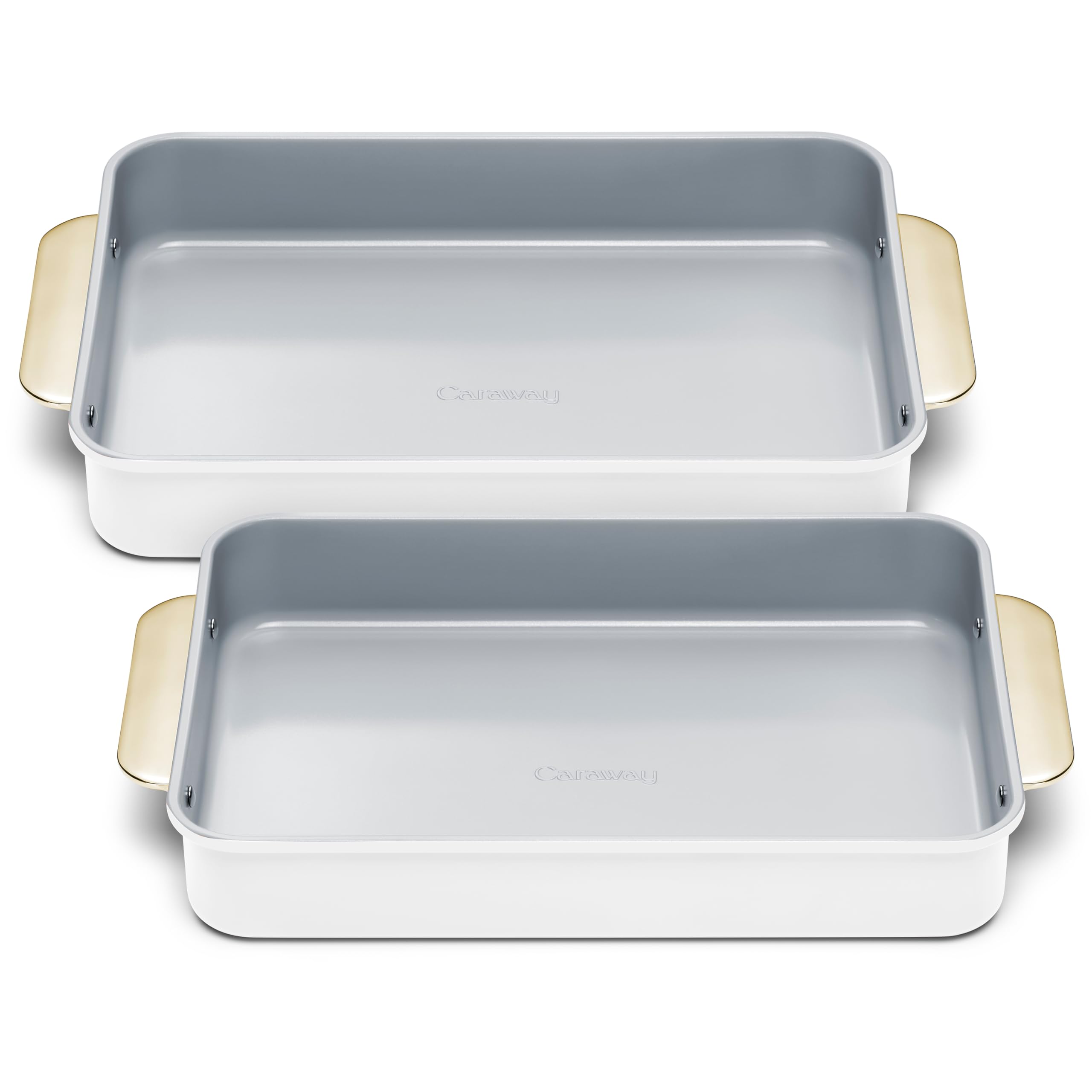 Caraway Non-Stick Ceramic 9”x13” Rectangle Pan - Naturally Slick Ceramic Coating - Non-Toxic, PTFE & PFOA Free - Perfect for Brownies, Lasagnas, and More - Cream