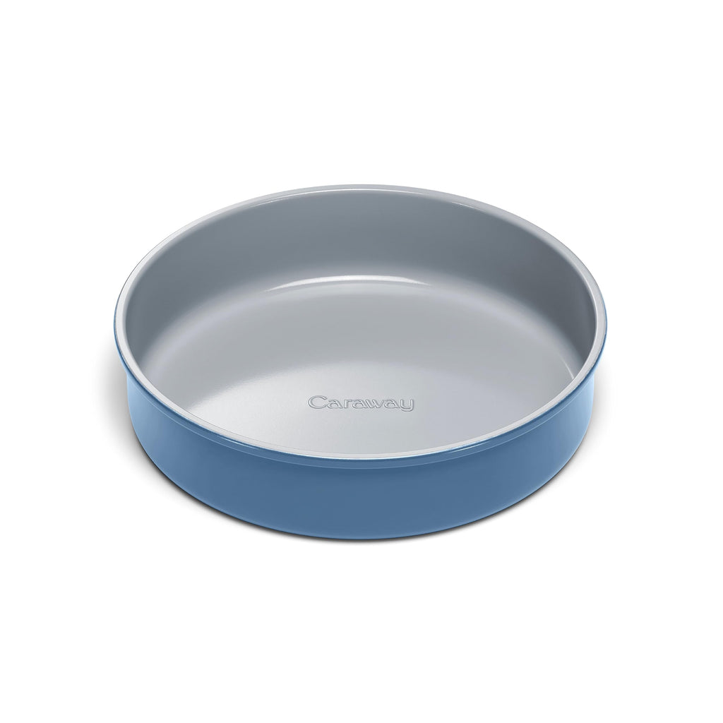 Caraway 9” Circle Pan - Non-Stick Ceramic Coating - Free From Forever Chemicals - Perfect for Birthday Cakes, Tartes, & More - Cream