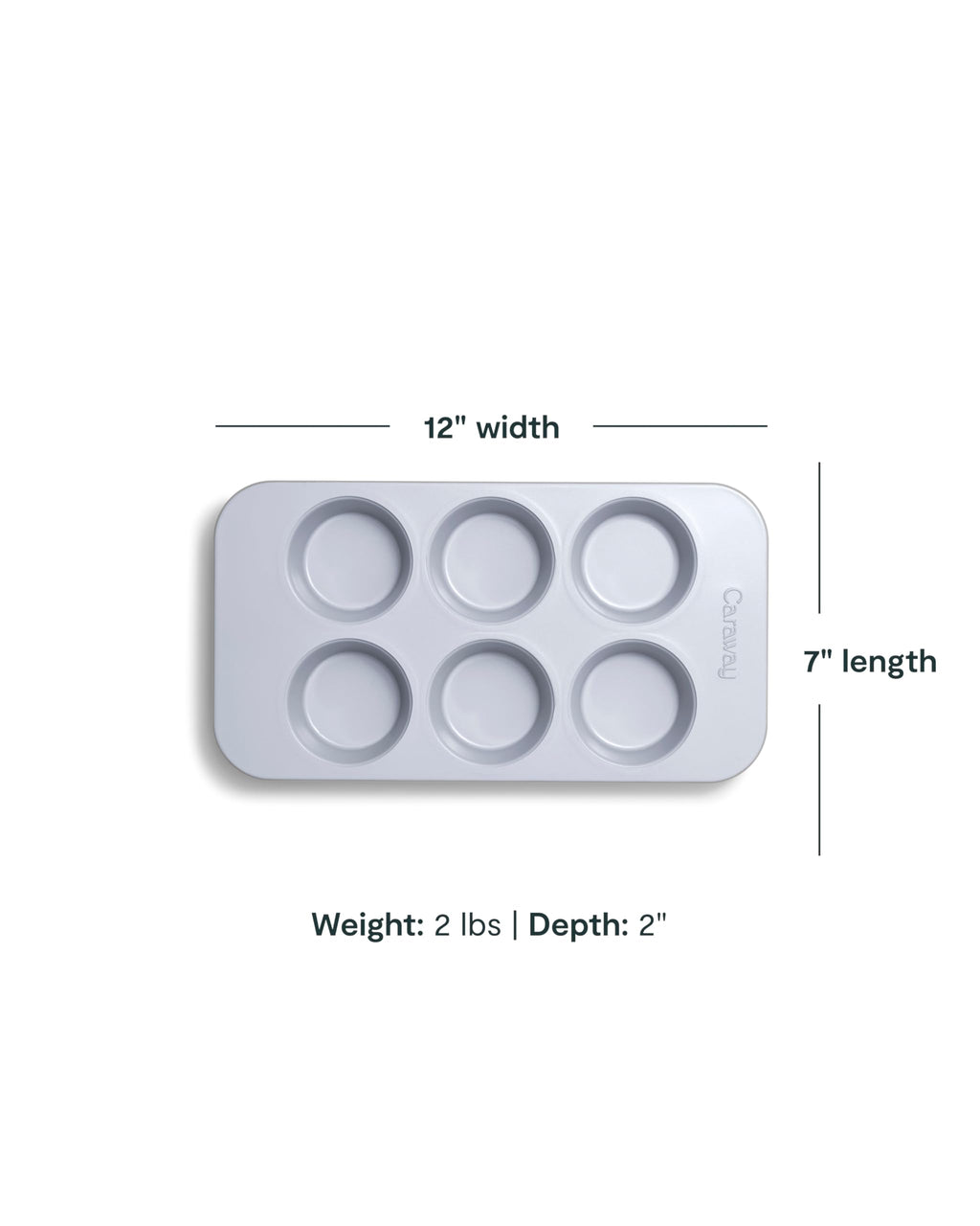 Caraway Non-Stick Ceramic 12-Cup Muffin Pan - Naturally Slick Ceramic Coating - Non-Toxic, PTFE & PFOA Free - Perfect for Cupcakes, Muffins, and More - Cream