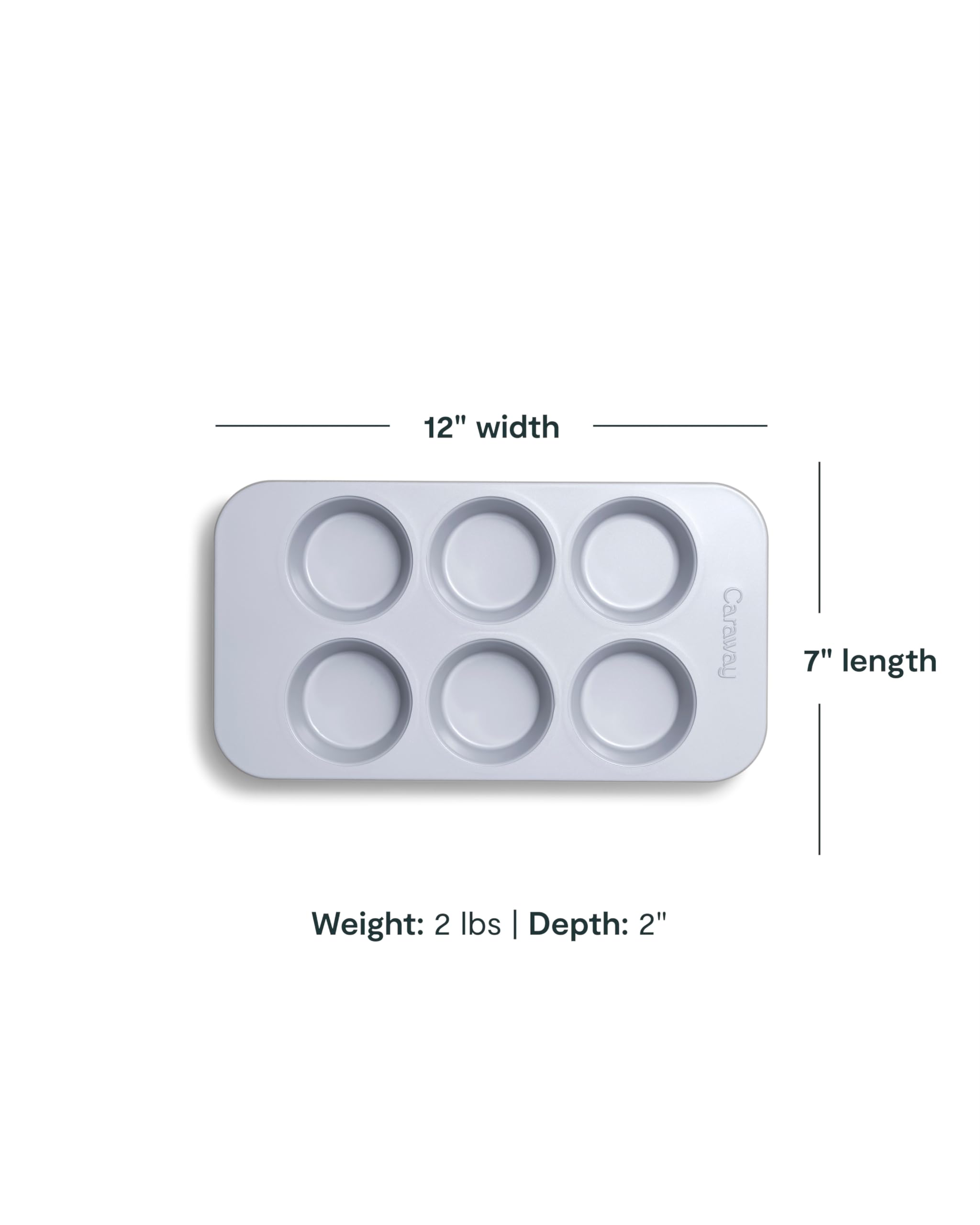 Caraway Non-Stick Ceramic 12-Cup Muffin Pan - Naturally Slick Ceramic Coating - Non-Toxic, PTFE & PFOA Free - Perfect for Cupcakes, Muffins, and More - Cream