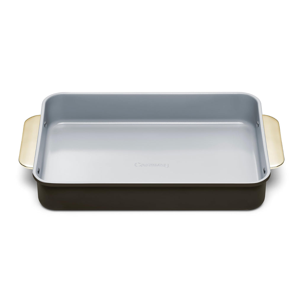 Caraway Non-Stick Ceramic 9”x13” Rectangle Pan - Naturally Slick Ceramic Coating - Non-Toxic, PTFE & PFOA Free - Perfect for Brownies, Lasagnas, and More - Cream