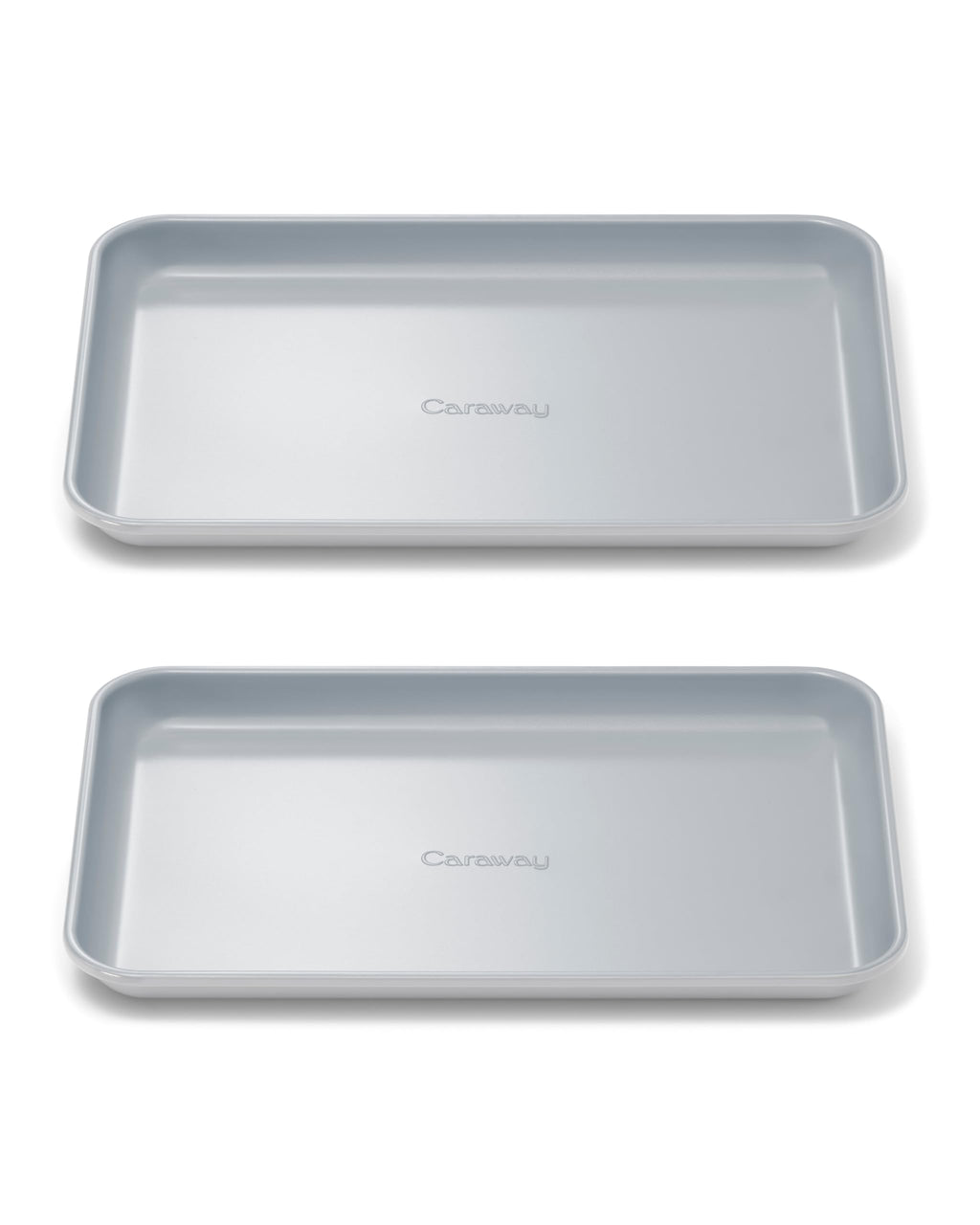 Caraway Non-Stick Ceramic Medium Baking Sheet Duo - Naturally Slick Ceramic Coating - Non-Toxic, PTFE & PFOA Free - Perfect for Baking, Roasting, and More - Medium (15" x 10") - Cream