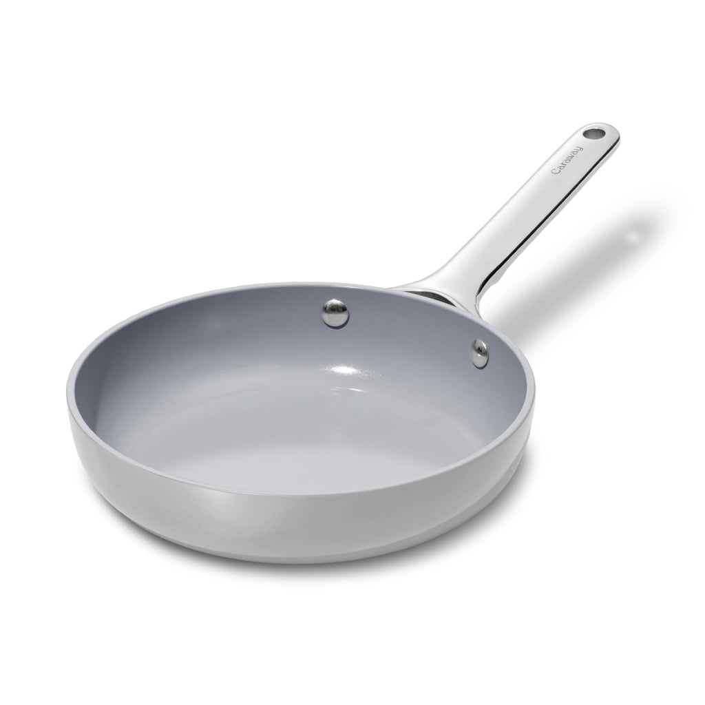 Caraway Nonstick Ceramic Frying Pan (2.7 qt, 10.5") - Non Toxic, PTFE & PFOA Free - Oven Safe & Compatible with All Stovetops (Gas, Electric & Induction) - Cream
