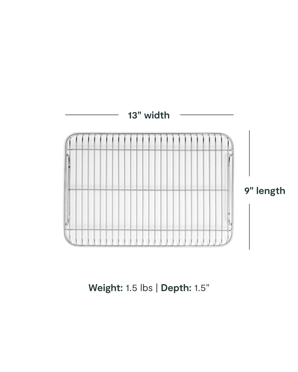 Caraway Stainless Steel Cooling Rack - 18" x 13" - For Cooling Baked Goods, Icing, & More - Designed to Fit Into Our Large Baking Sheet