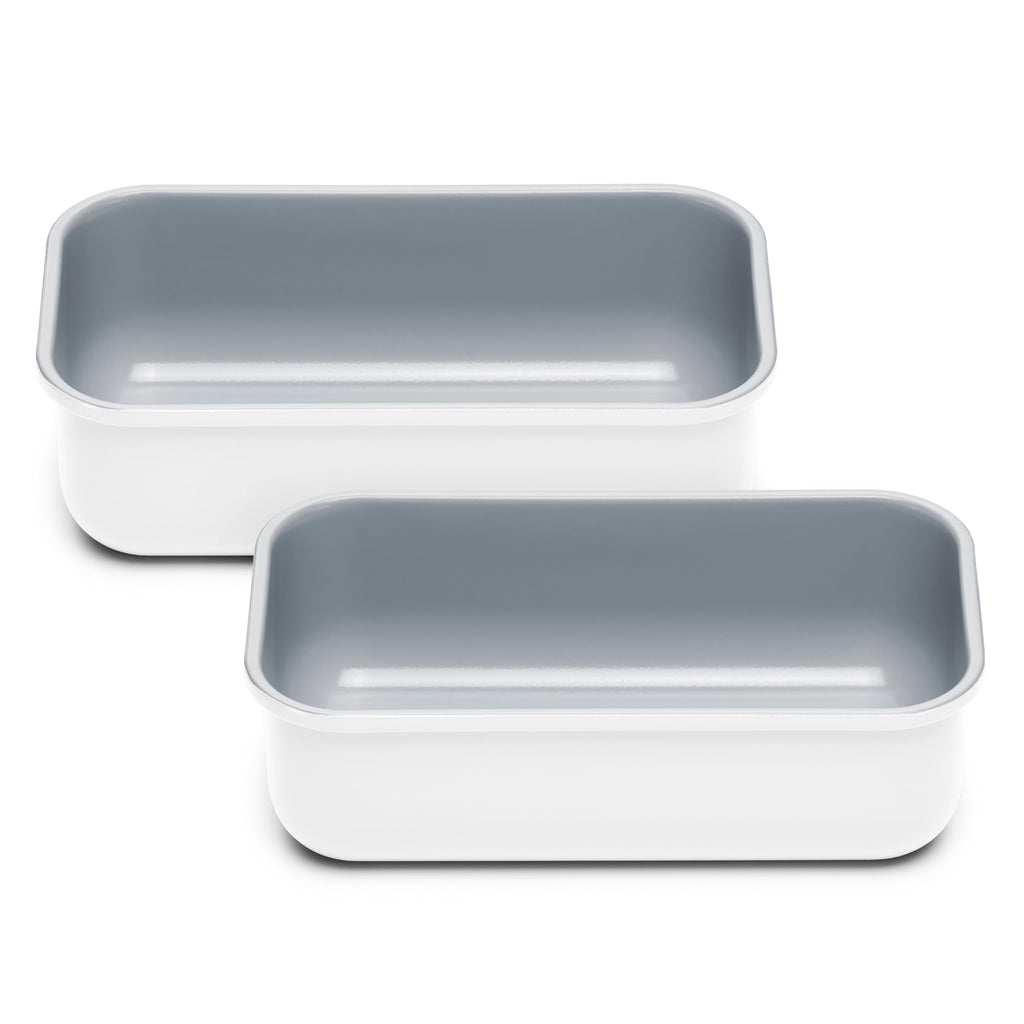 Caraway Non-Stick Ceramic 1 lb Loaf Pan - Naturally Slick Ceramic Coating - Non-Toxic, PTFE & PFOA Free - Perfect for Pound Cakes, Breads, & More - Cream
