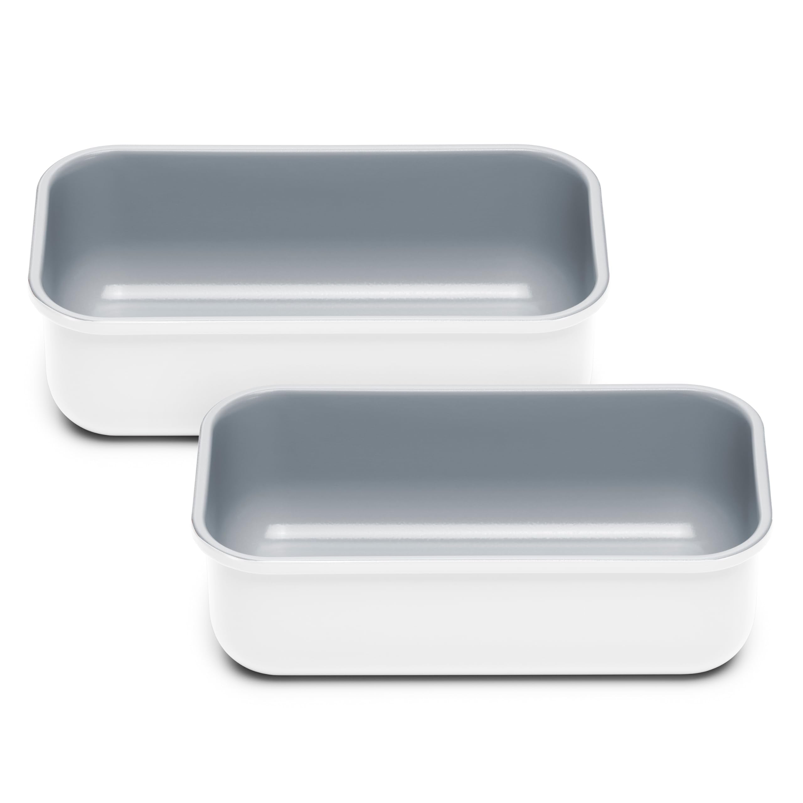 Caraway Non-Stick Ceramic 1 lb Loaf Pan - Naturally Slick Ceramic Coating - Non-Toxic, PTFE & PFOA Free - Perfect for Pound Cakes, Breads, & More - Cream