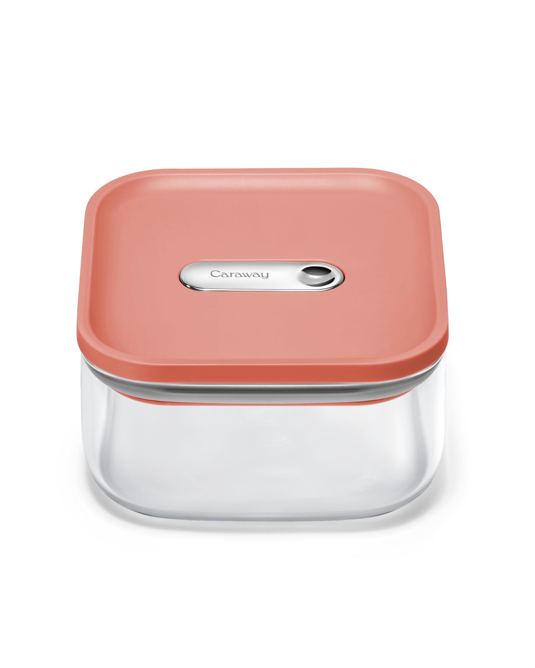 Caraway 4qt Glass Airtight Food Storage Container with Lid – Non-Toxic, BPA-Free Kitchen Storage Container – Stackable, Space-Saving Airtight Container for Dry Goods and More - Cream