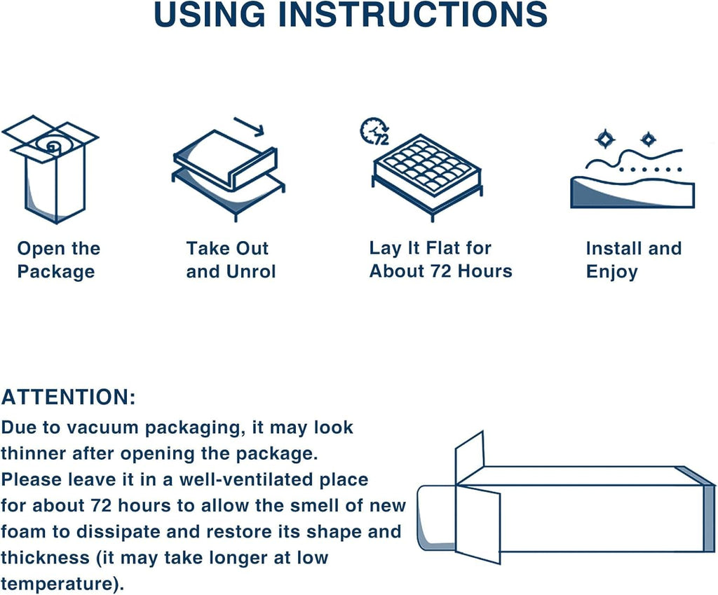 OLANLY Dual-Layer 4 Inch Queen Size Memory Foam Mattress Topper for Back Pain, 2 Inch Cooling Pillow Top Mattress Pad Cover and 2 Inch Gel Memory Foam Topper, Deep Elastic Pocket, Grey