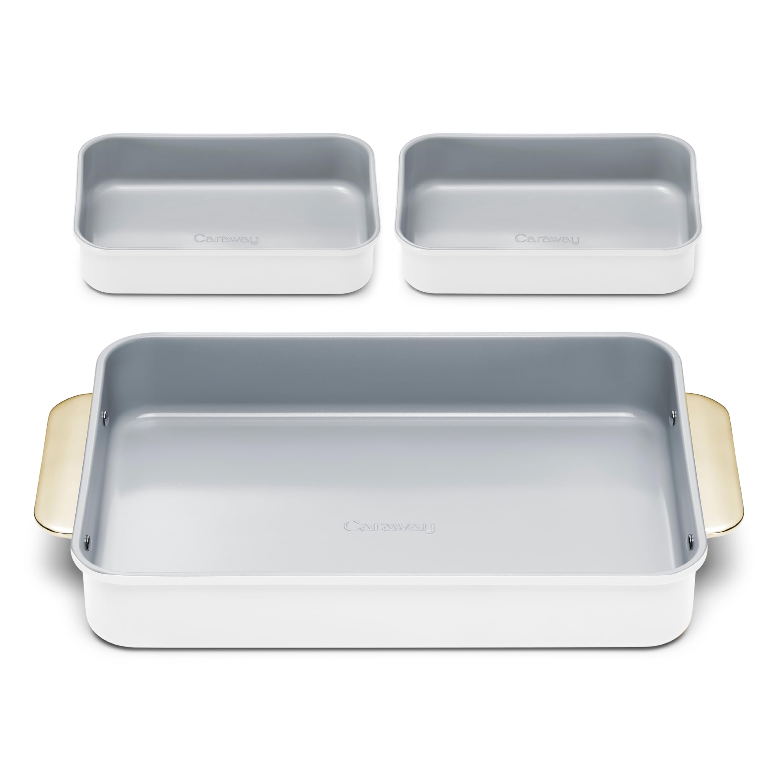 Caraway Non-Stick Ceramic 9”x13” Rectangle Pan - Naturally Slick Ceramic Coating - Non-Toxic, PTFE & PFOA Free - Perfect for Brownies, Lasagnas, and More - Cream
