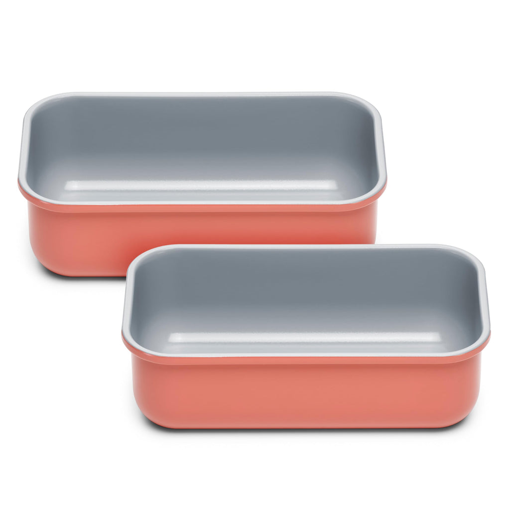 Caraway Non-Stick Ceramic 1 lb Loaf Pan - Naturally Slick Ceramic Coating - Non-Toxic, PTFE & PFOA Free - Perfect for Pound Cakes, Breads, & More - Cream