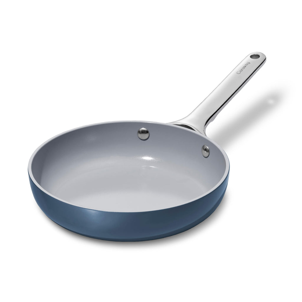 Caraway Nonstick Ceramic Frying Pan (2.7 qt, 10.5") - Non Toxic, PTFE & PFOA Free - Oven Safe & Compatible with All Stovetops (Gas, Electric & Induction) - Cream