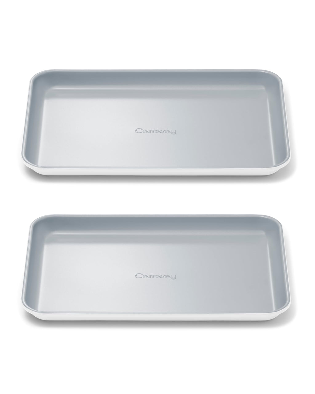 Caraway Non-Stick Ceramic Medium Baking Sheet Duo - Naturally Slick Ceramic Coating - Non-Toxic, PTFE & PFOA Free - Perfect for Baking, Roasting, and More - Medium (15" x 10") - Cream