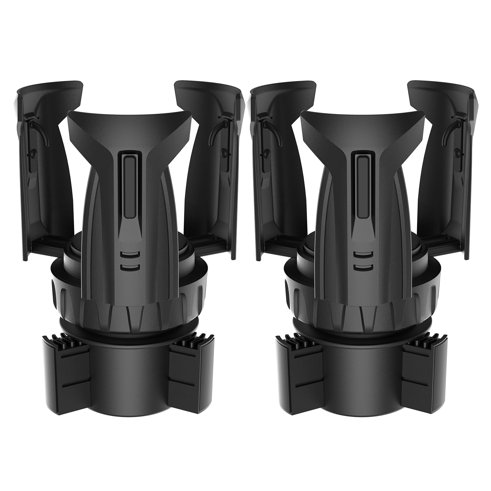 Cup Holder Expander (Adjustable Holder & Base, Auto-Fit Hold, One Button Open), Car Cup Holder Expander for Yeti, Hydro Flask, Nalgene, Owala, Bottles in 2.6"- 4.8" (Light Black, 1 Pack)