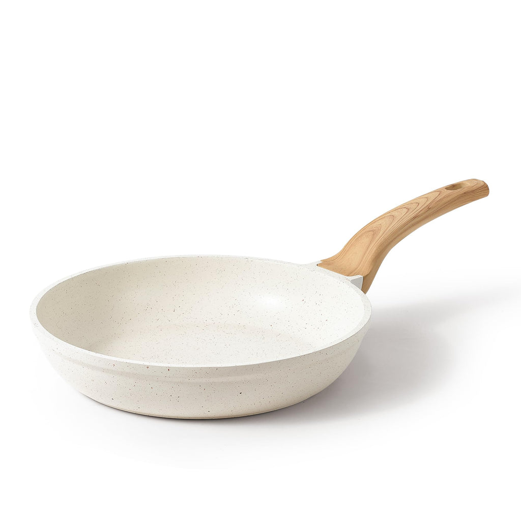 CAROTE Nonstick Frying Pan Skillet,Non Stick Granite Fry Pan Egg Pan Omelet Pans, Stone Cookware Chef's Pan, PFOA Free,Induction Compatible(Classic Granite, 8-Inch)