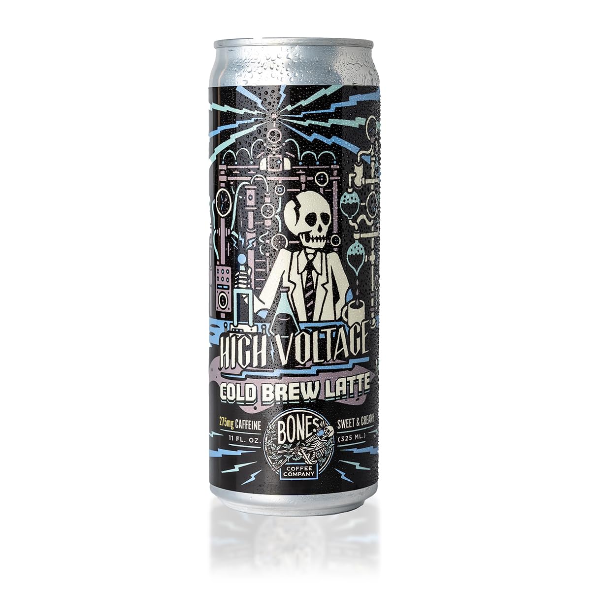 Bones Coffee Company S'mores Iced Coffee Latte - S'mores Flavored Canned Coffee Drink - 12 Pack Cans - 11 Oz Each