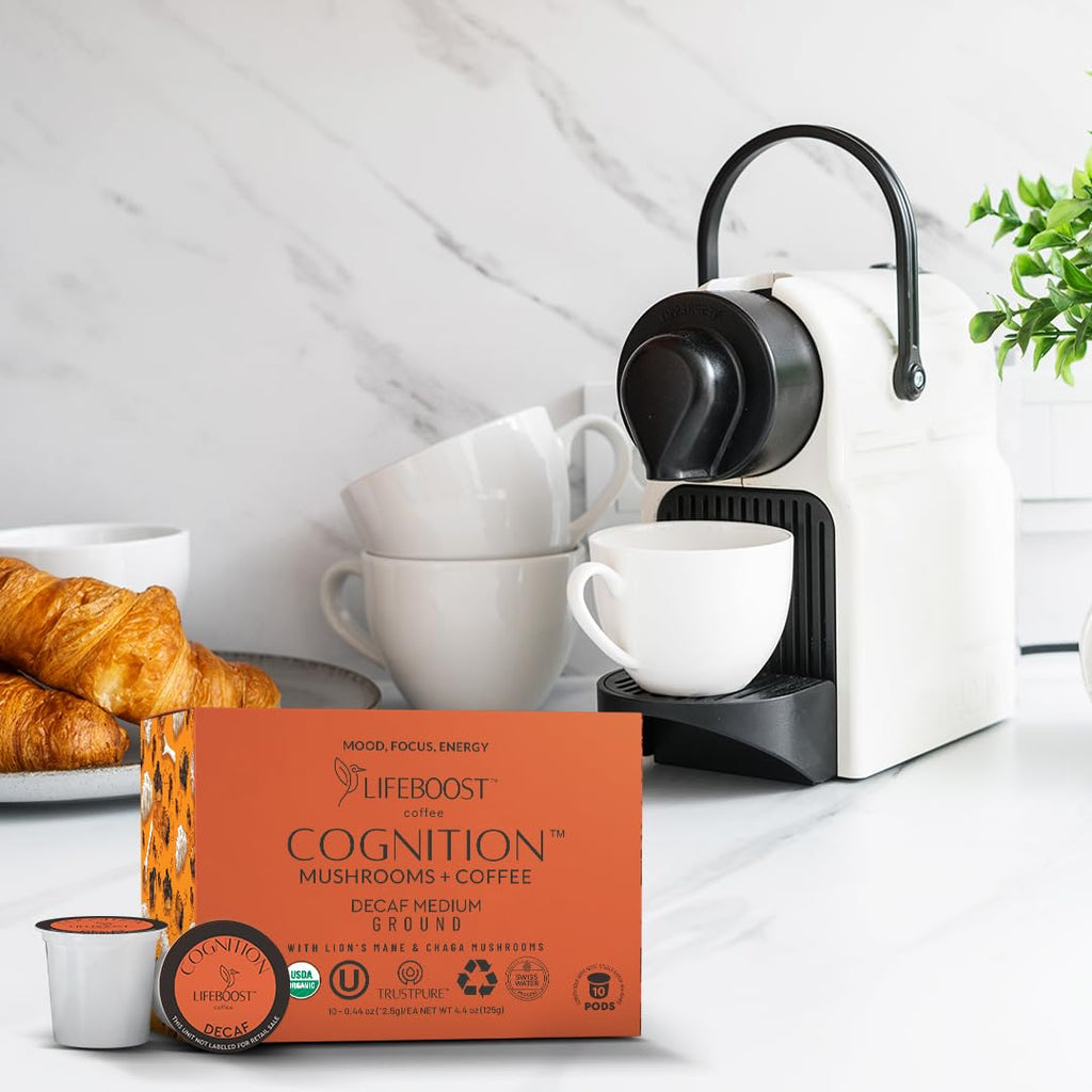Lifeboost Medium Roast Low Acid Coffee K Cups - Single Origin Mold Free Non-GMO Organic Coffee Pods - Compatible with Keurig & Keurig 2 Machines - 10 Count