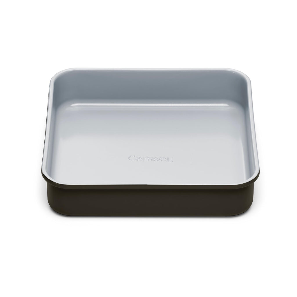 Caraway 9” Square Pan - Non-Stick Ceramic Coating - Free From Forever Chemicals - Cake Pan Perfect for Brownies, Lemon Bars, & More - Cream