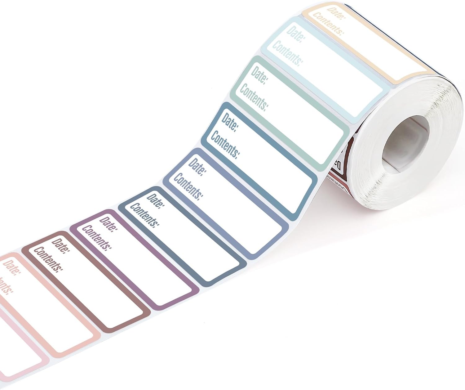 1000Pcs Removable Food Labels,1 x 3 Inch Colored Freezer Labels Date Stickers Waterproof Oil Food Storage Stickers Easy Clean No Residue (Colorful)