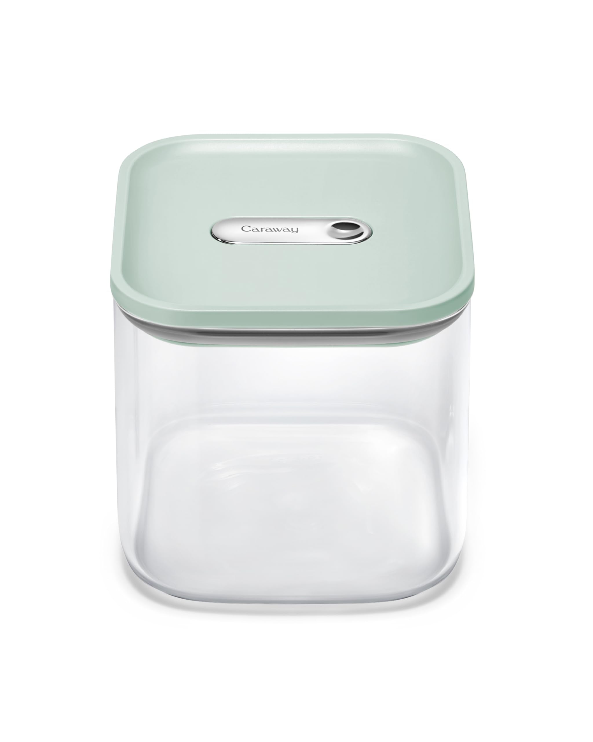 Caraway 4qt Glass Airtight Food Storage Container with Lid – Non-Toxic, BPA-Free Kitchen Storage Container – Stackable, Space-Saving Airtight Container for Dry Goods and More - Cream