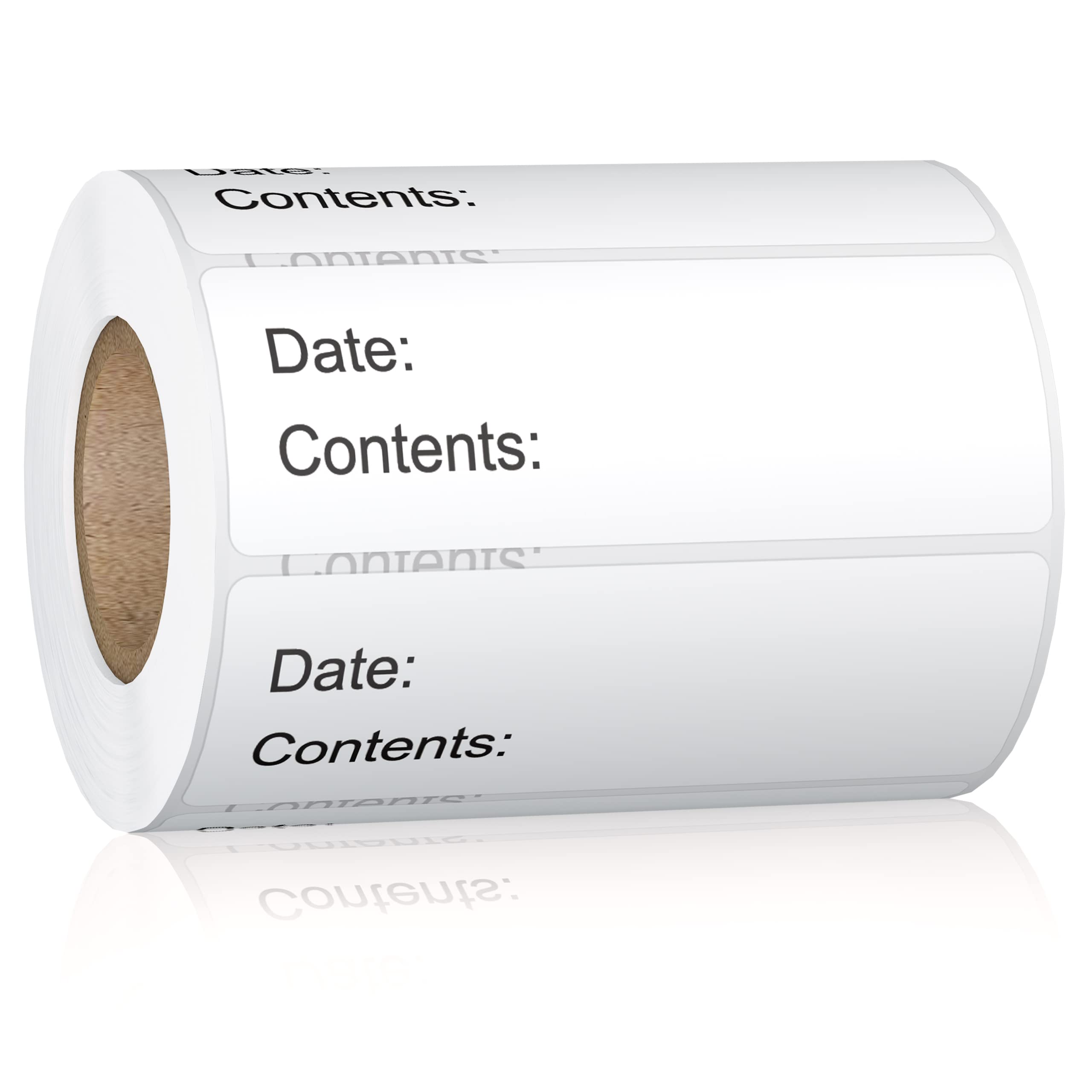 500 Pcs 1" x 3" Freezer Refrigerator Food Labels, Removable Adhesive, Water Oil Resistant, No Residue Food Storage Containers Labels Perfect for Monitoring Your Food in Kitchen