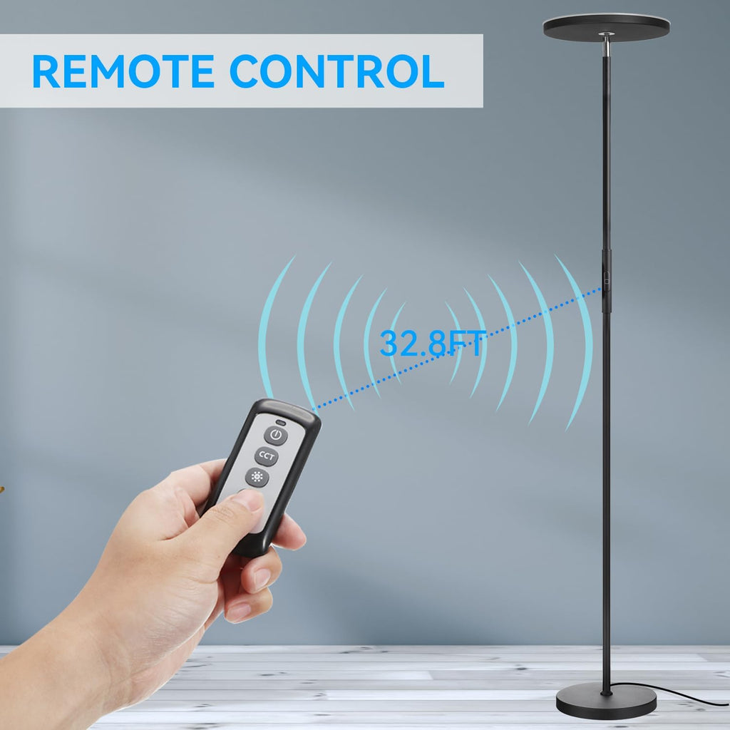24 New Replace Universal Remote Only for JOOFO Floor Lamp, Replacement Remote Control Only Compatible with JOOFO 30W/2400LM 3 Color Temperatures Floor Lamps
