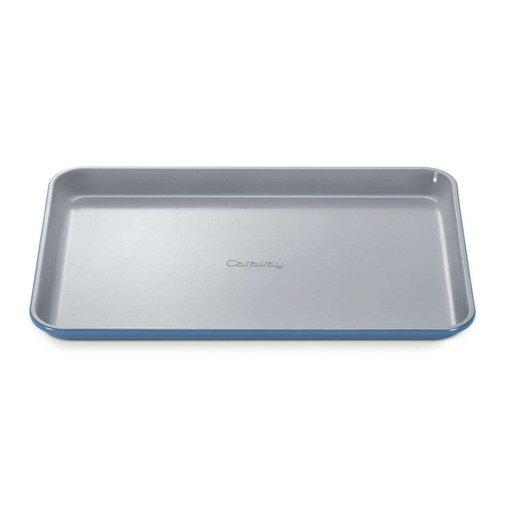 Caraway Nonstick Ceramic Small Baking Sheet (9x13”) – Non-Toxic, PTFE & PFOA Free – Oven Safe – Aluminized Steel Core – Mini Sheet Pan for Baking, Roasting & More - Cream