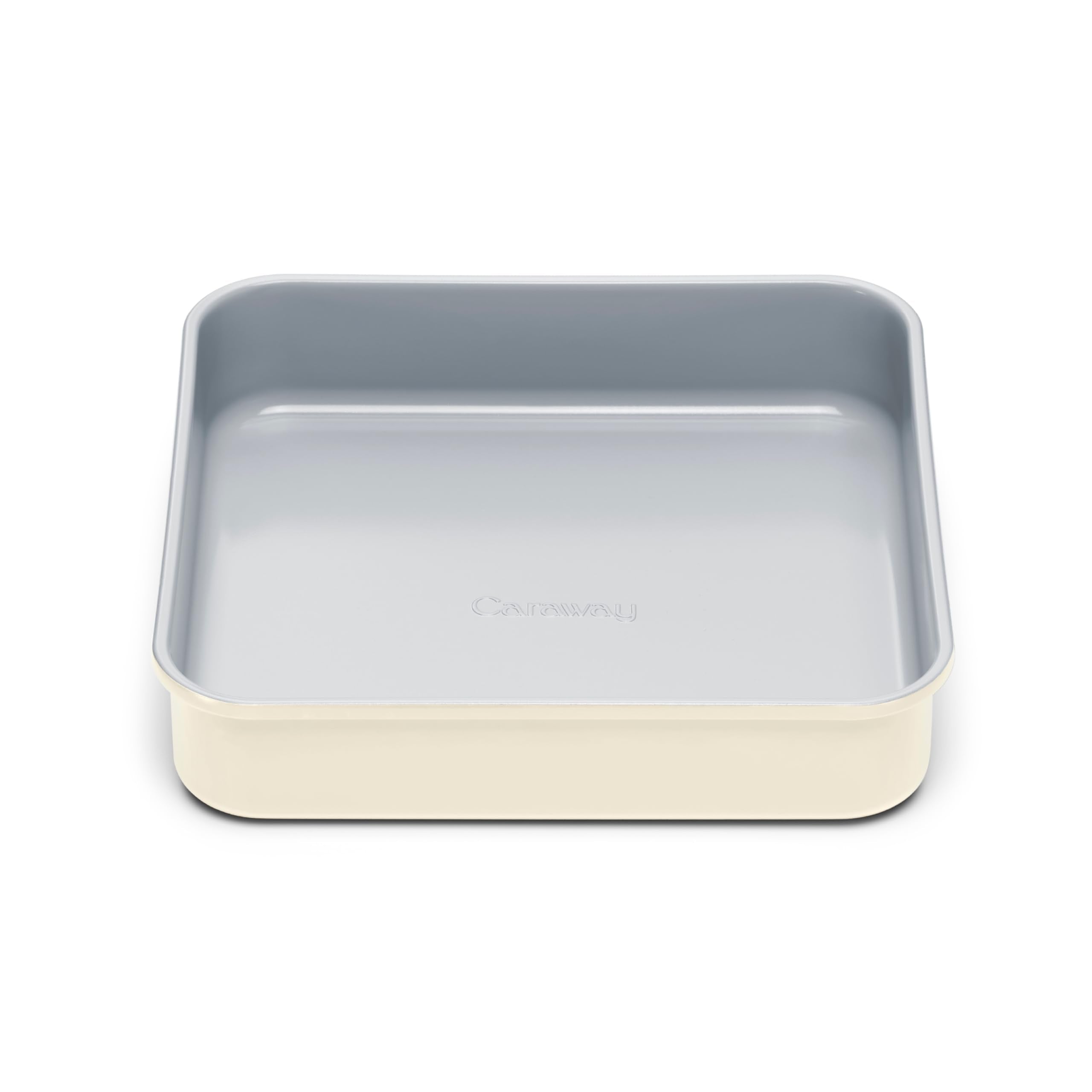 Caraway 9” Square Pan - Non-Stick Ceramic Coating - Free From Forever Chemicals - Cake Pan Perfect for Brownies, Lemon Bars, & More - Cream