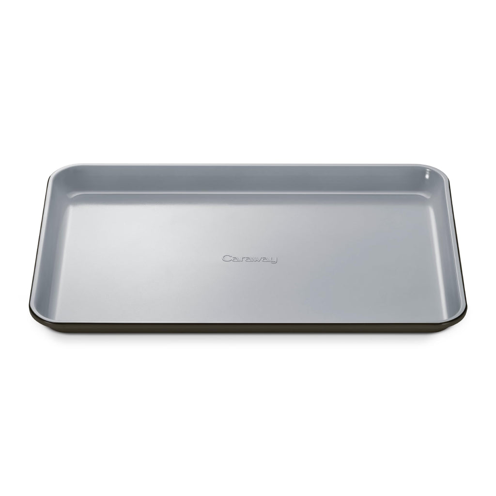 Caraway Nonstick Ceramic Small Baking Sheet (9x13”) – Non-Toxic, PTFE & PFOA Free – Oven Safe – Aluminized Steel Core – Mini Sheet Pan for Baking, Roasting & More - Cream
