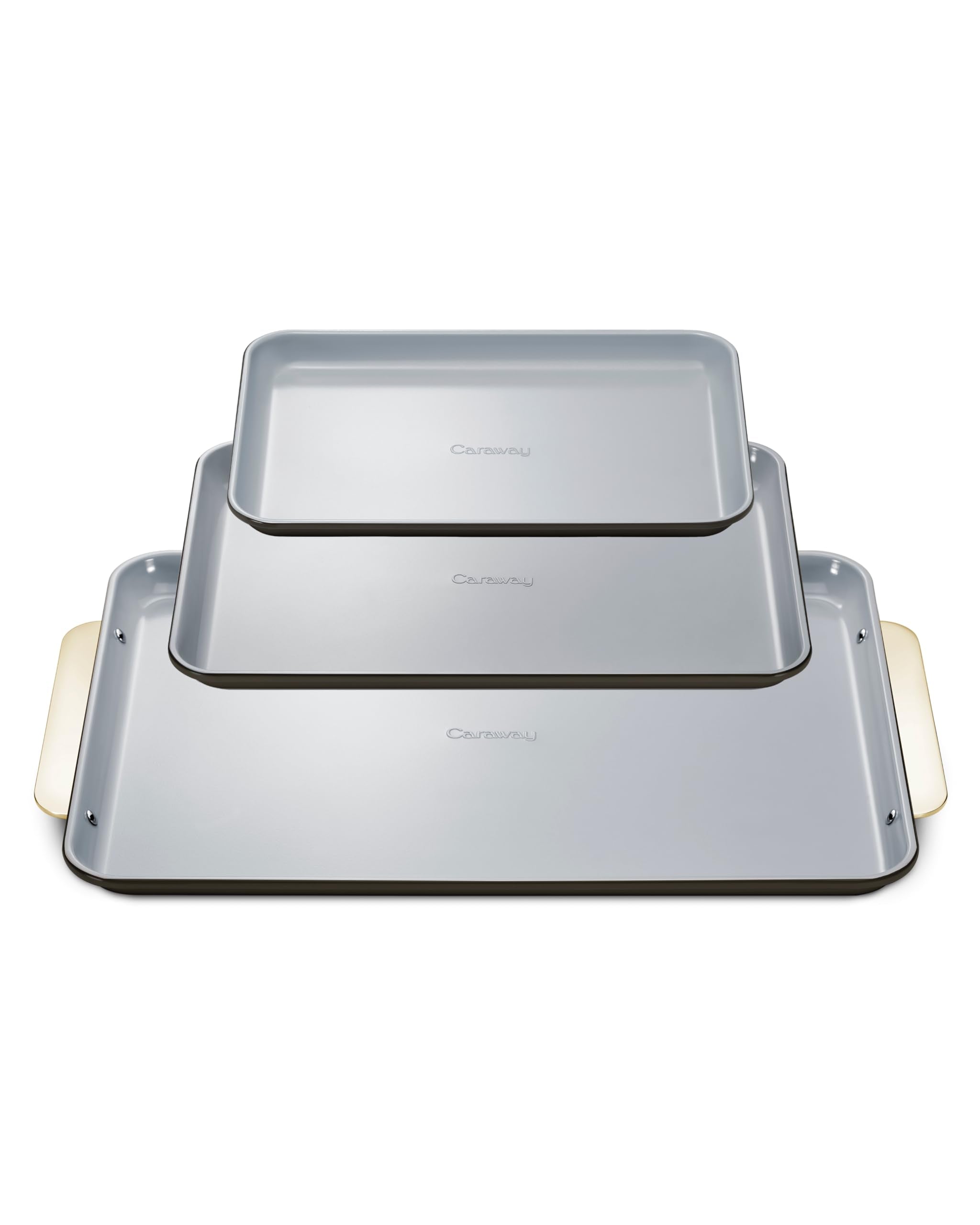 Caraway Nonstick Ceramic Small Baking Sheet (9x13”) – Non-Toxic, PTFE & PFOA Free – Oven Safe – Aluminized Steel Core – Mini Sheet Pan for Baking, Roasting & More - Cream