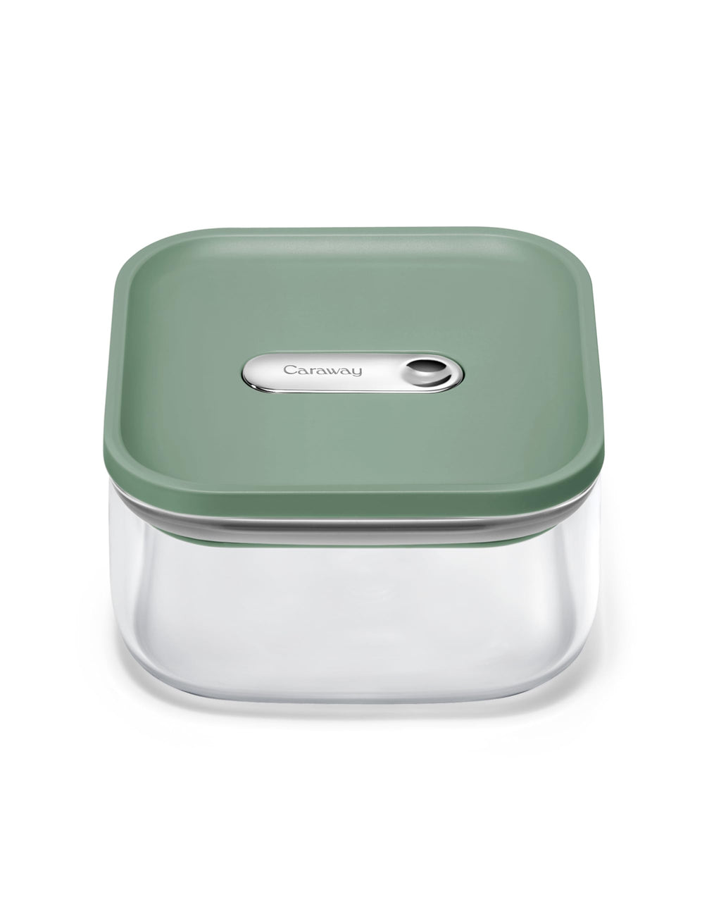 Caraway 4qt Glass Airtight Food Storage Container with Lid – Non-Toxic, BPA-Free Kitchen Storage Container – Stackable, Space-Saving Airtight Container for Dry Goods and More - Cream