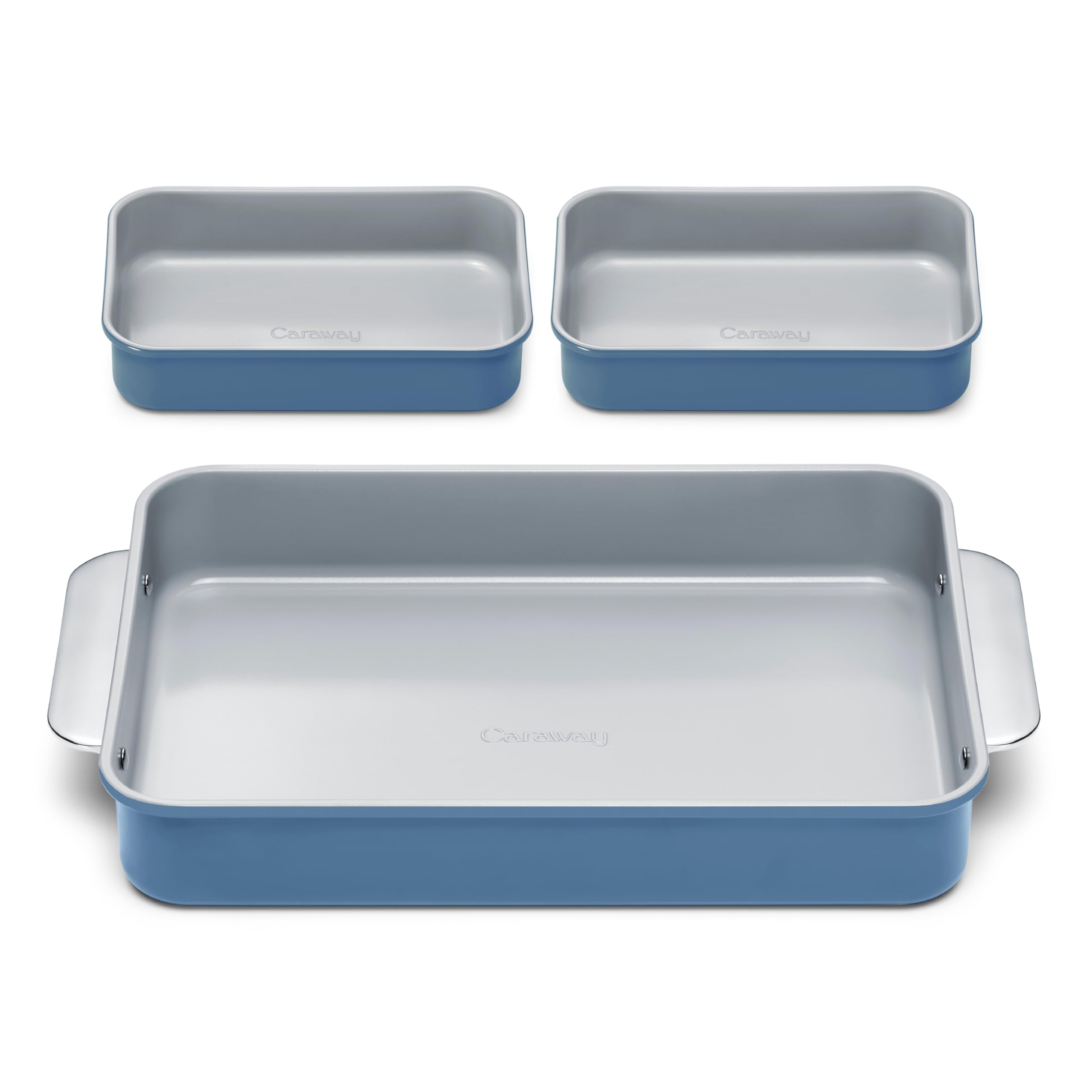 Caraway Non-Stick Ceramic 9”x13” Rectangle Pan - Naturally Slick Ceramic Coating - Non-Toxic, PTFE & PFOA Free - Perfect for Brownies, Lasagnas, and More - Cream