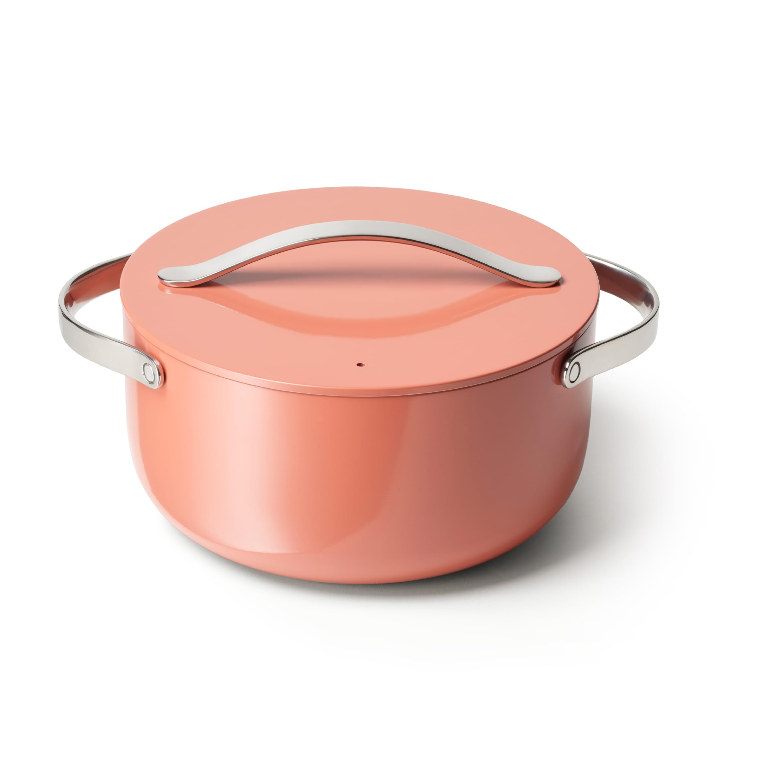 Caraway Dutch Oven Pot with Lid (6.5 qt, 10.5") - Non-Stick Ceramic Coating - Free From Forever Chemicals - Oven Safe & Stovetop Agnostic - Cream