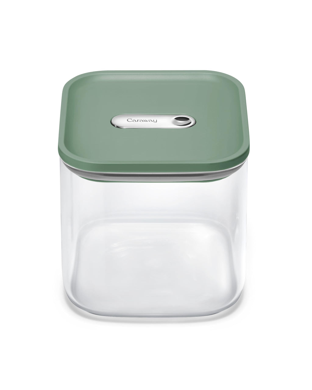 Caraway 4qt Glass Airtight Food Storage Container with Lid – Non-Toxic, BPA-Free Kitchen Storage Container – Stackable, Space-Saving Airtight Container for Dry Goods and More - Cream