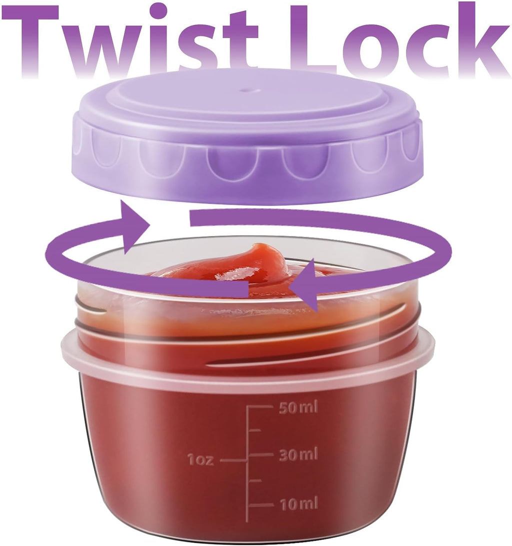 32 PCS Freezer Storage Containers with Lids, 16 Containers & 16 Lids Reusable BPA Free Plastic Soup Jars, Leakproof Salad Dressing Container to Go, Dishwasher & Microwave Safe Small Bowl Set