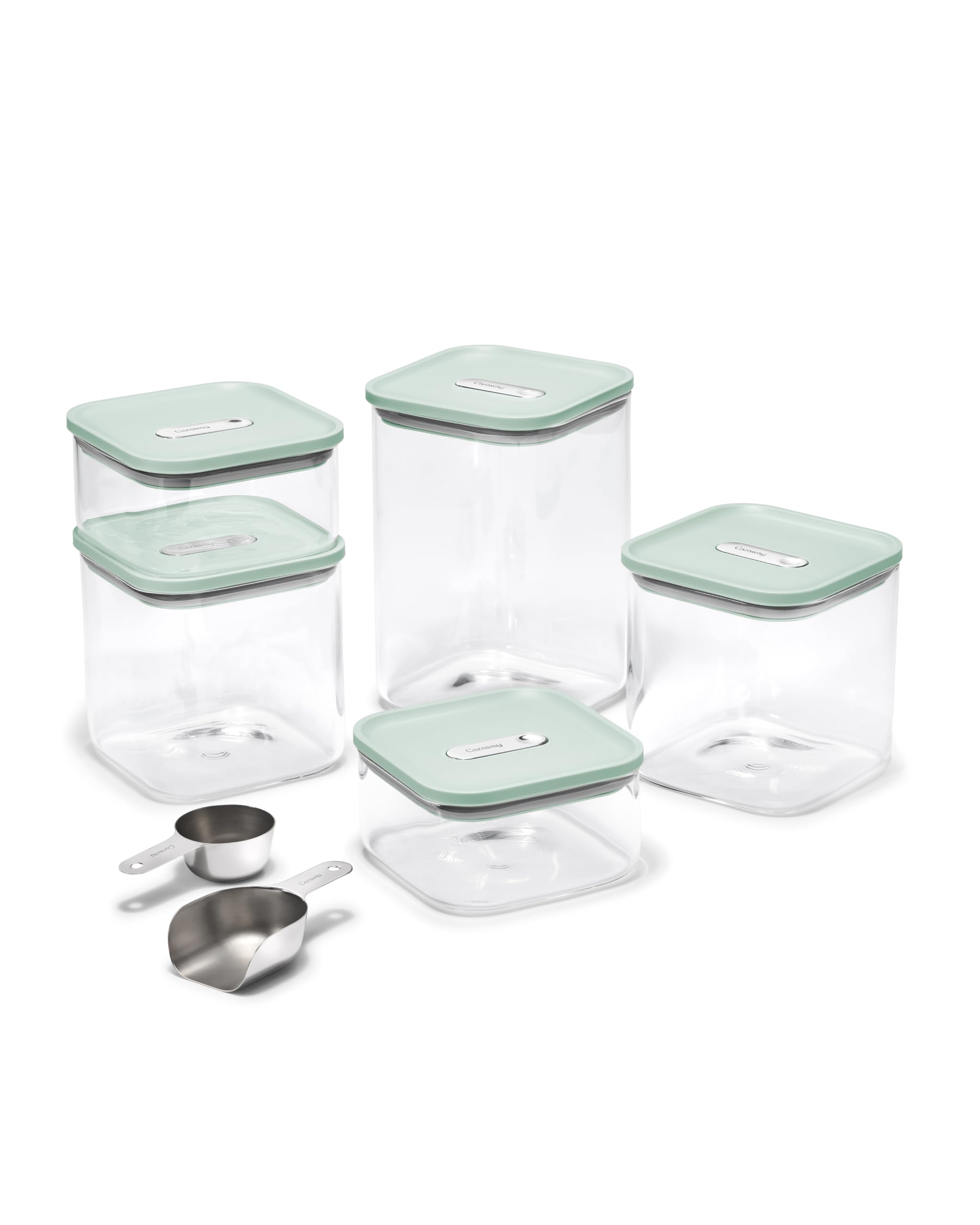 Caraway 13-Piece Glass Airtight Food Storage Containers with Lids – Non-Toxic, BPA-Free Kitchen Storage Containers – Stackable, Space-Saving Airtight Containers for Dry Goods and More - Navy