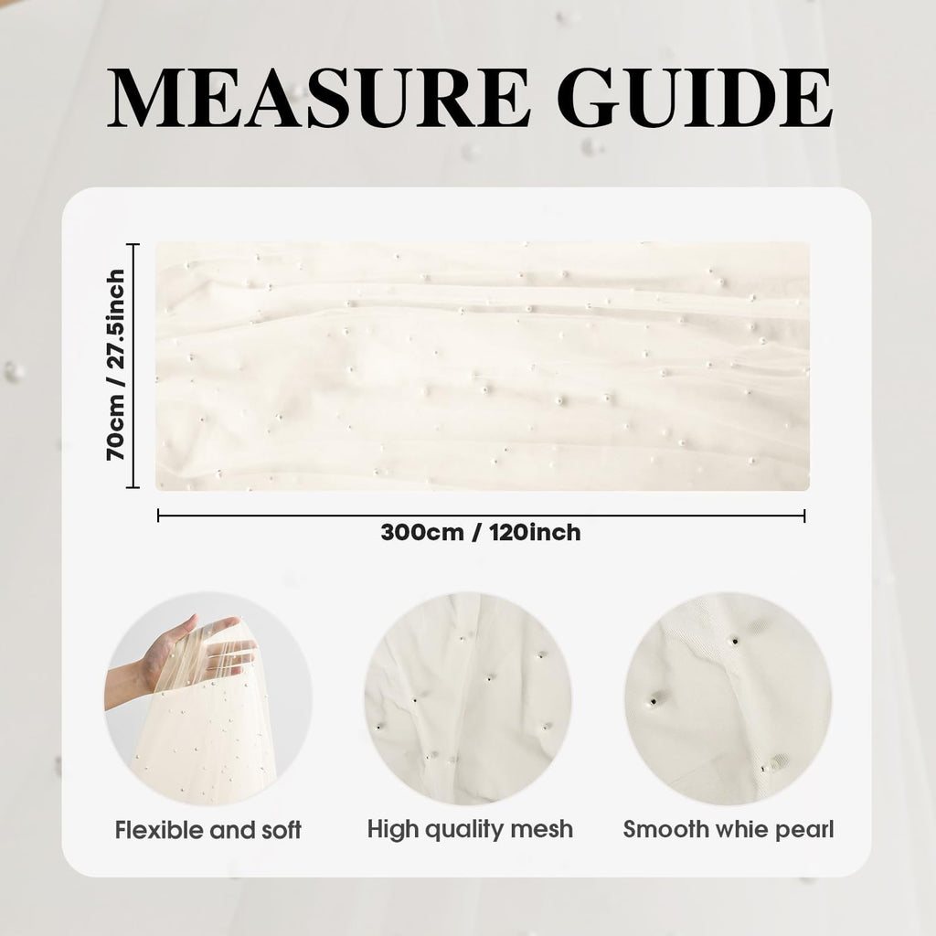 Artoid Mode Pearl Beige Gauze Table Runner 120 Inch 10FT, Seasonal Sheer Dining Holiday Wedding Birthday Baby Shower Table Decor for Home Party