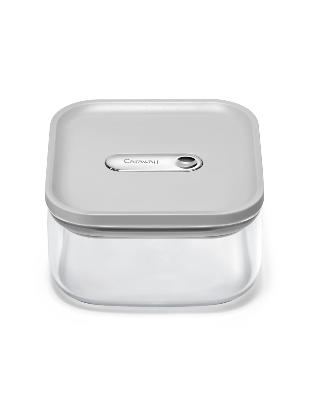 Caraway 4qt Glass Airtight Food Storage Container with Lid – Non-Toxic, BPA-Free Kitchen Storage Container – Stackable, Space-Saving Airtight Container for Dry Goods and More - Cream