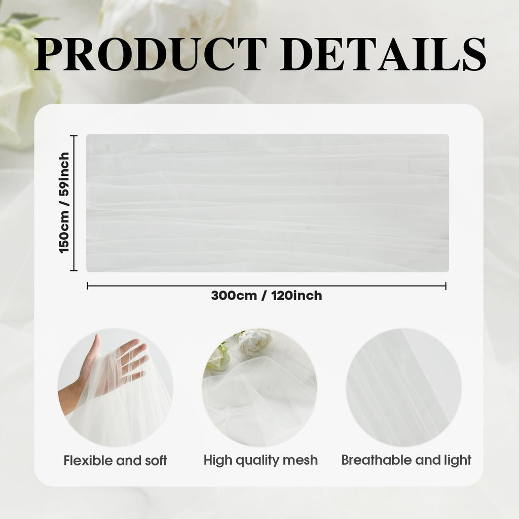 Artoid Mode Red Gauze Table Runner 120 Inch 10FT, Seasonal Sheer Kitchen Dining Holiday Wedding Birthday Baby Shower Table Decor for Home Party