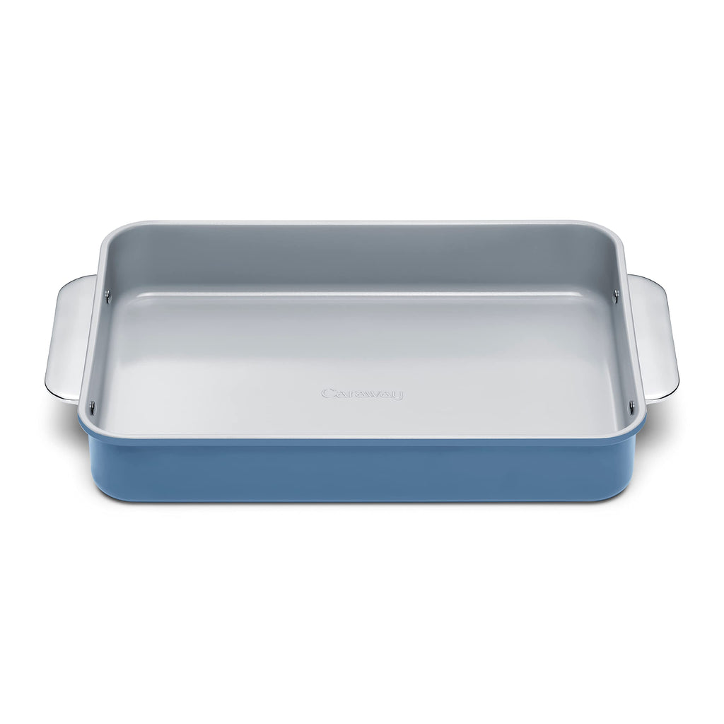 Caraway Non-Stick Ceramic 9”x13” Rectangle Pan - Naturally Slick Ceramic Coating - Non-Toxic, PTFE & PFOA Free - Perfect for Brownies, Lasagnas, and More - Cream