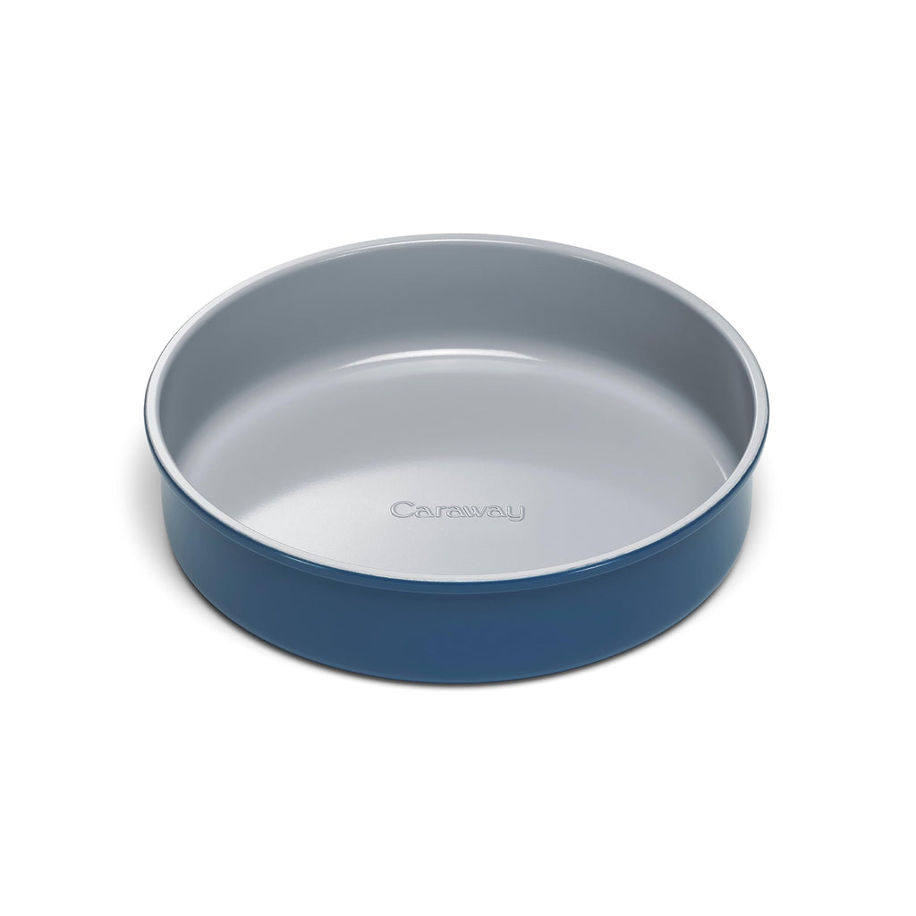 Caraway 9” Circle Pan - Non-Stick Ceramic Coating - Free From Forever Chemicals - Perfect for Birthday Cakes, Tartes, & More - Cream