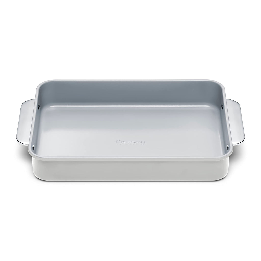 Caraway Non-Stick Ceramic 9”x13” Rectangle Pan - Naturally Slick Ceramic Coating - Non-Toxic, PTFE & PFOA Free - Perfect for Brownies, Lasagnas, and More - Cream