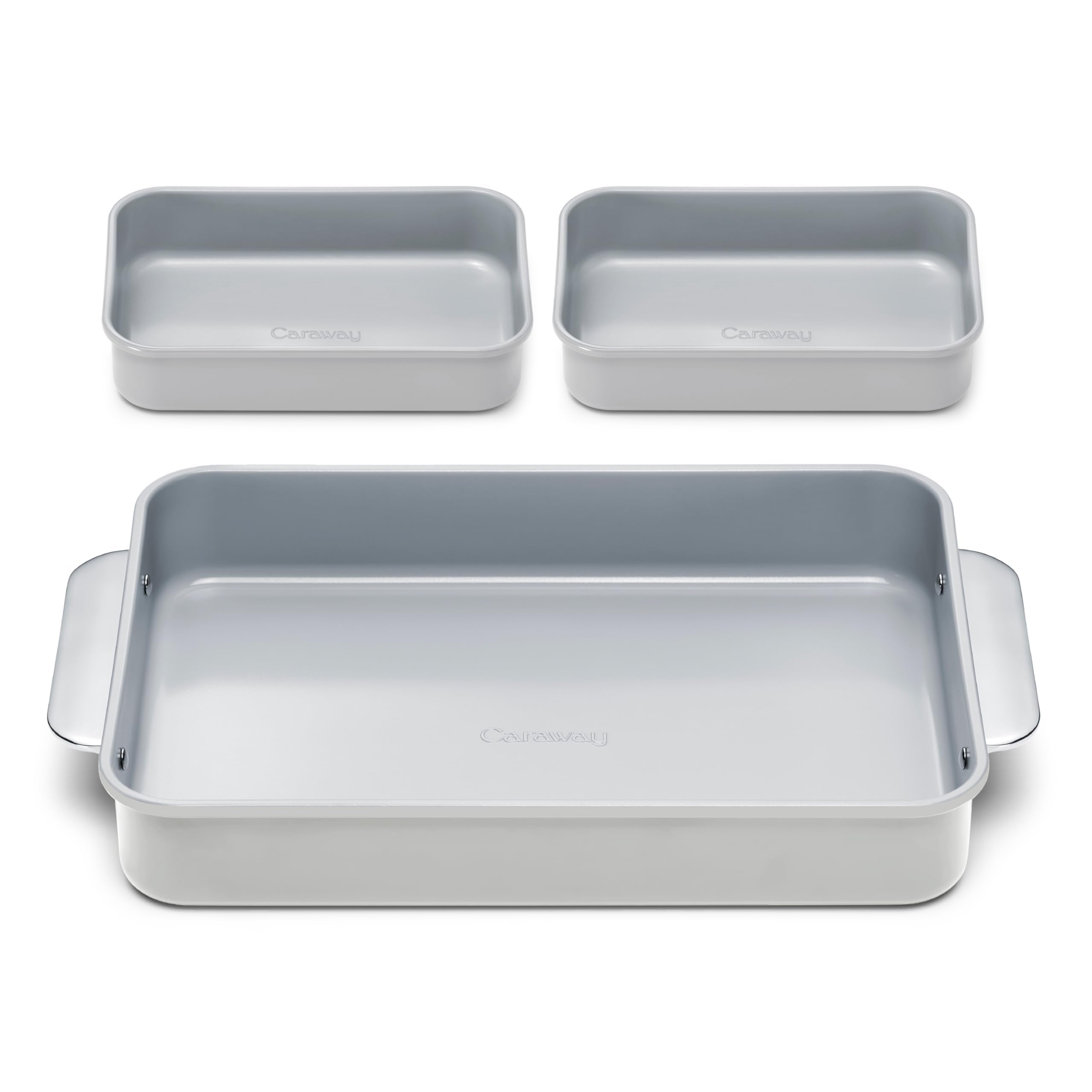 Caraway Non-Stick Ceramic 9”x13” Rectangle Pan - Naturally Slick Ceramic Coating - Non-Toxic, PTFE & PFOA Free - Perfect for Brownies, Lasagnas, and More - Cream