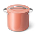 Caraway Stock Pot - 12 Qt Ceramic Coated With Lid - Free From Forever Chemicals - Large for Bigger Batches - Cream