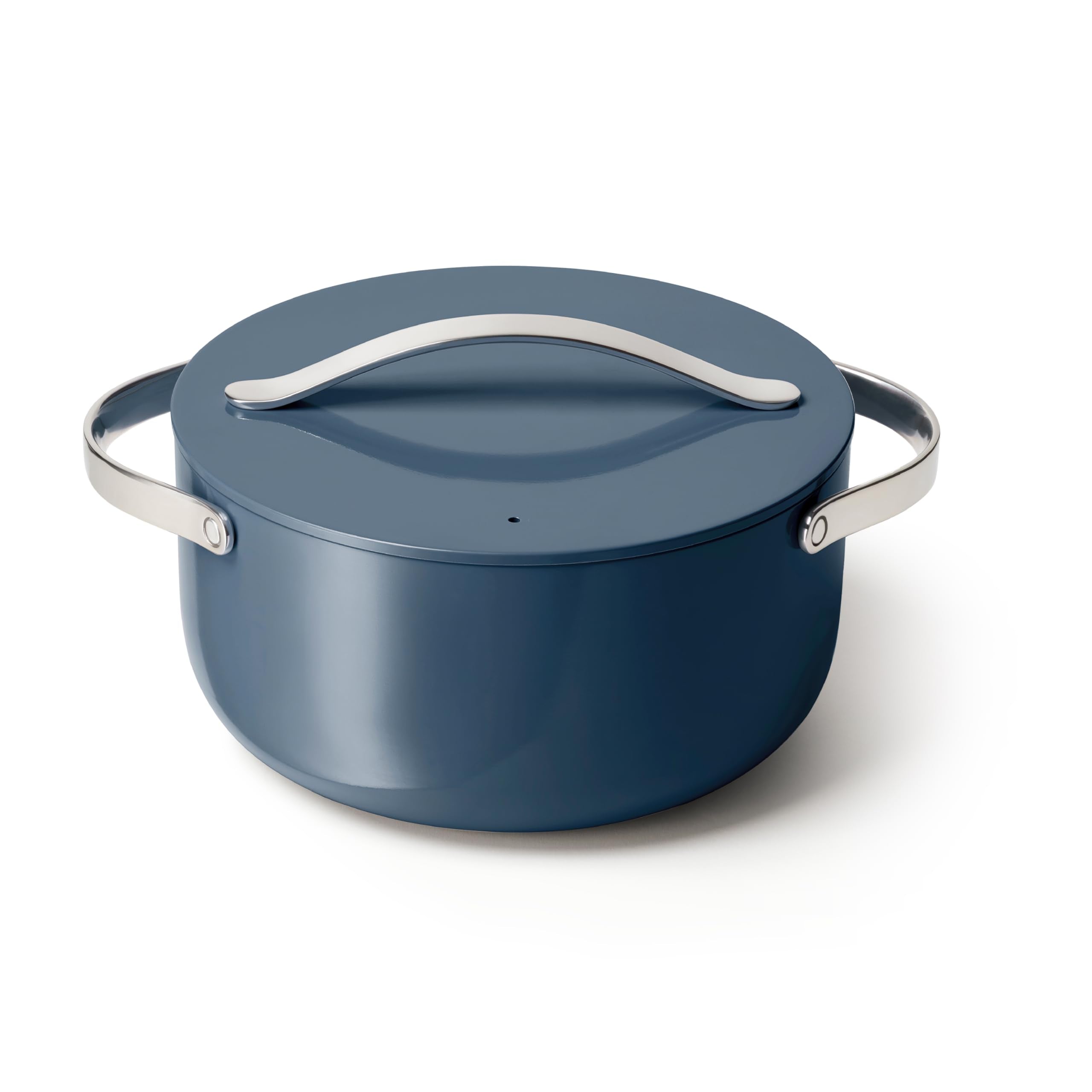 Caraway Dutch Oven Pot with Lid (6.5 qt, 10.5") - Non-Stick Ceramic Coating - Free From Forever Chemicals - Oven Safe & Stovetop Agnostic - Cream