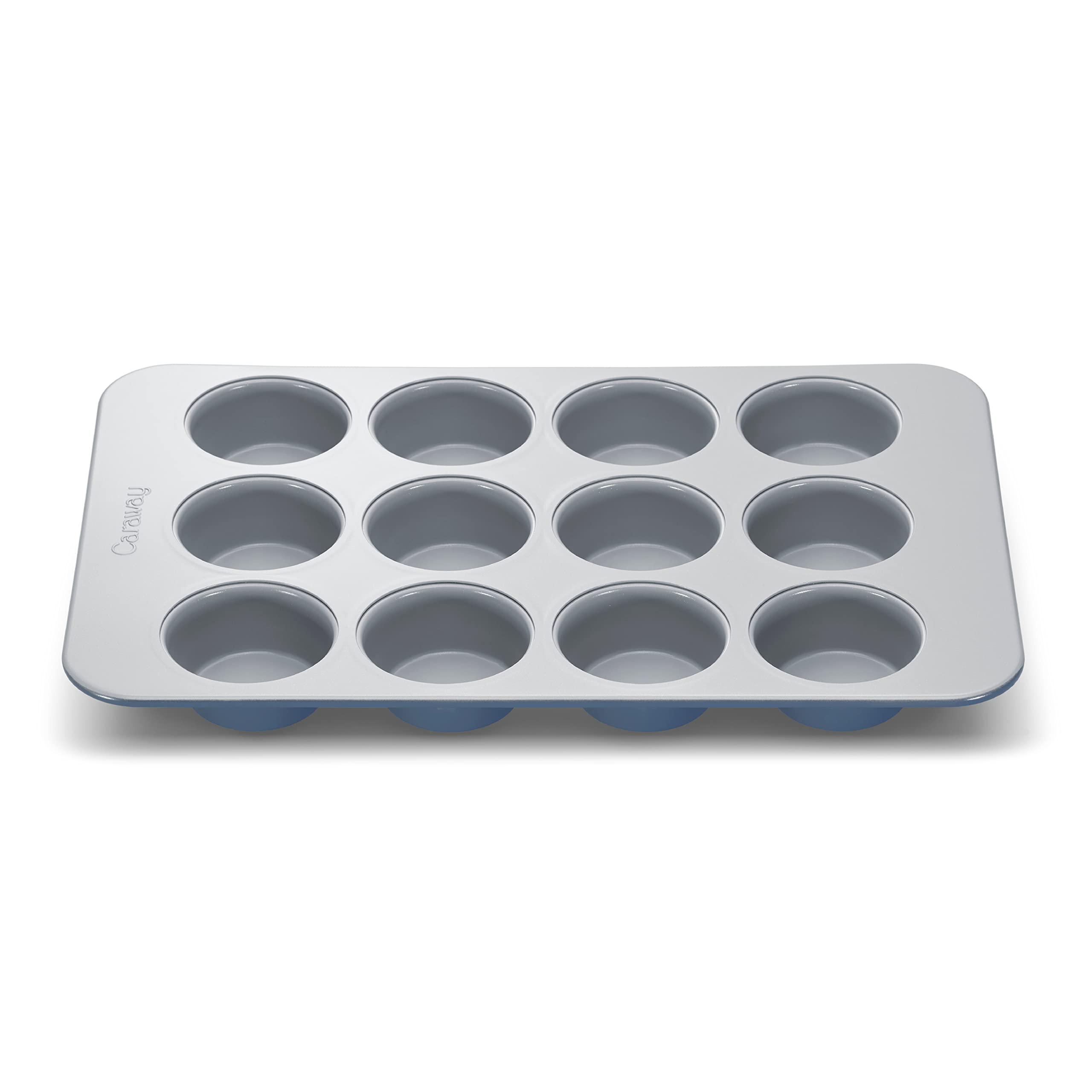 Caraway Non-Stick Ceramic 12-Cup Muffin Pan - Naturally Slick Ceramic Coating - Non-Toxic, PTFE & PFOA Free - Perfect for Cupcakes, Muffins, and More - Cream