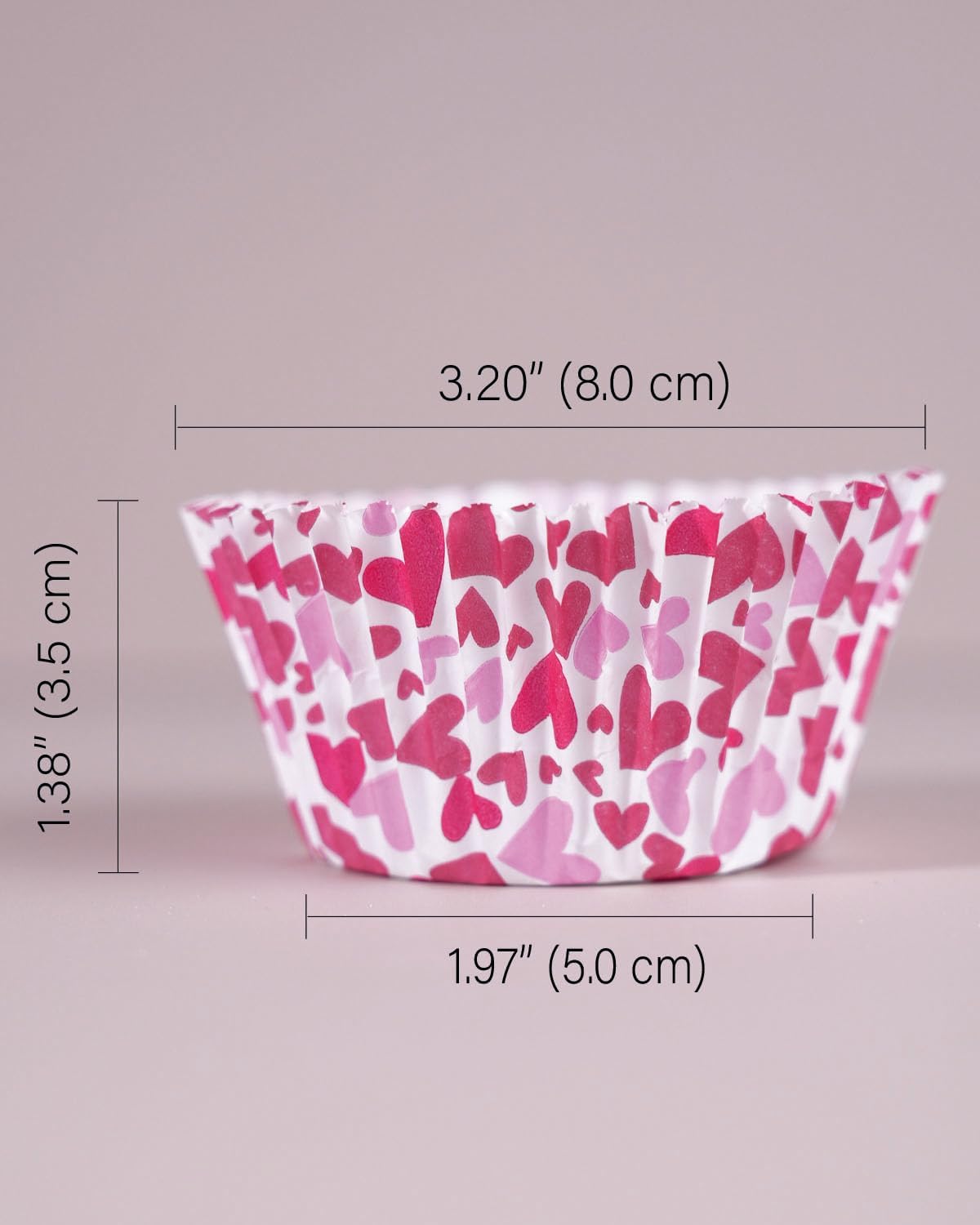 Valentine's Day Cupcake Liner for Baking, 200 Pcs Standard Pink Cupcake Liners, Greaseproof Parchment Paper Muffin Liners, Food Grade Muffin Cups Decorations for Valentine Party