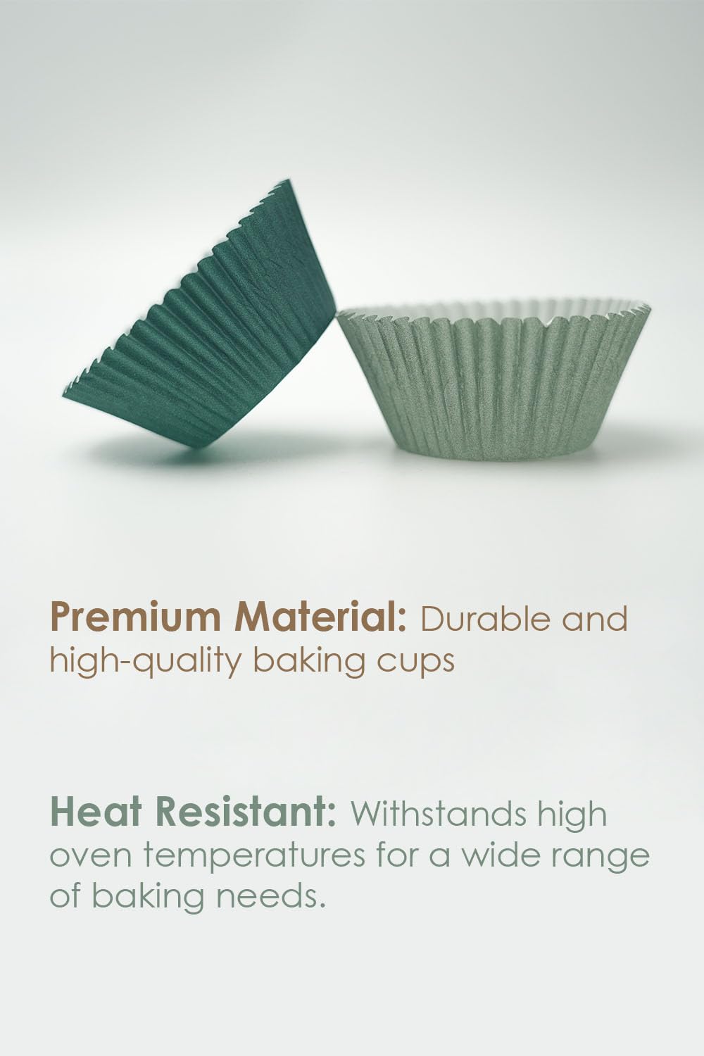 Cupcake Liners 200 Pcs Muffin Liners Standard Cupcake Wrappers, CupCake Liners, Food Grade Cupcake Liners, Greaseproof Parchment Muffin Liners Calyx Series