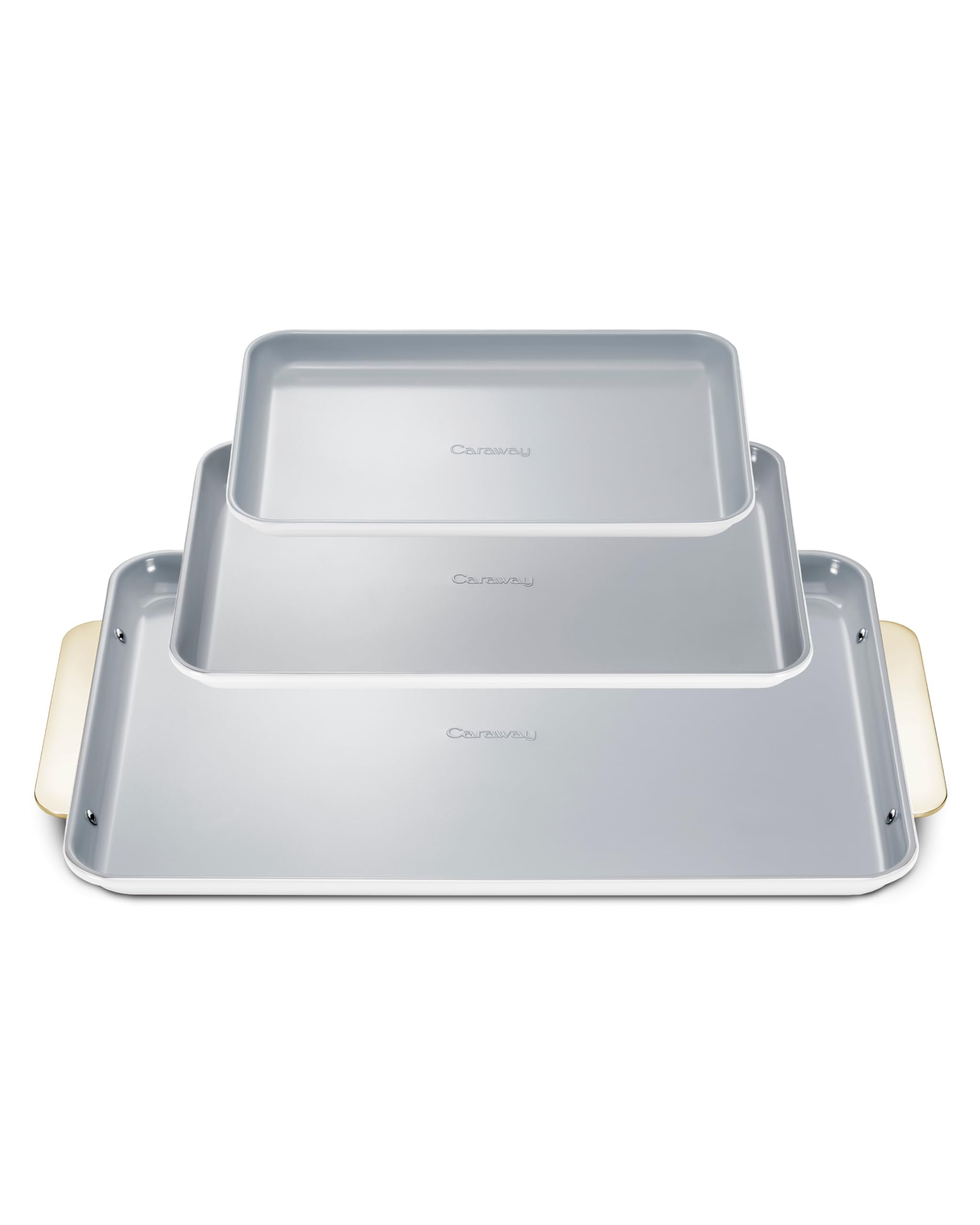 Caraway Nonstick Ceramic Small Baking Sheet (9x13”) – Non-Toxic, PTFE & PFOA Free – Oven Safe – Aluminized Steel Core – Mini Sheet Pan for Baking, Roasting & More - Cream