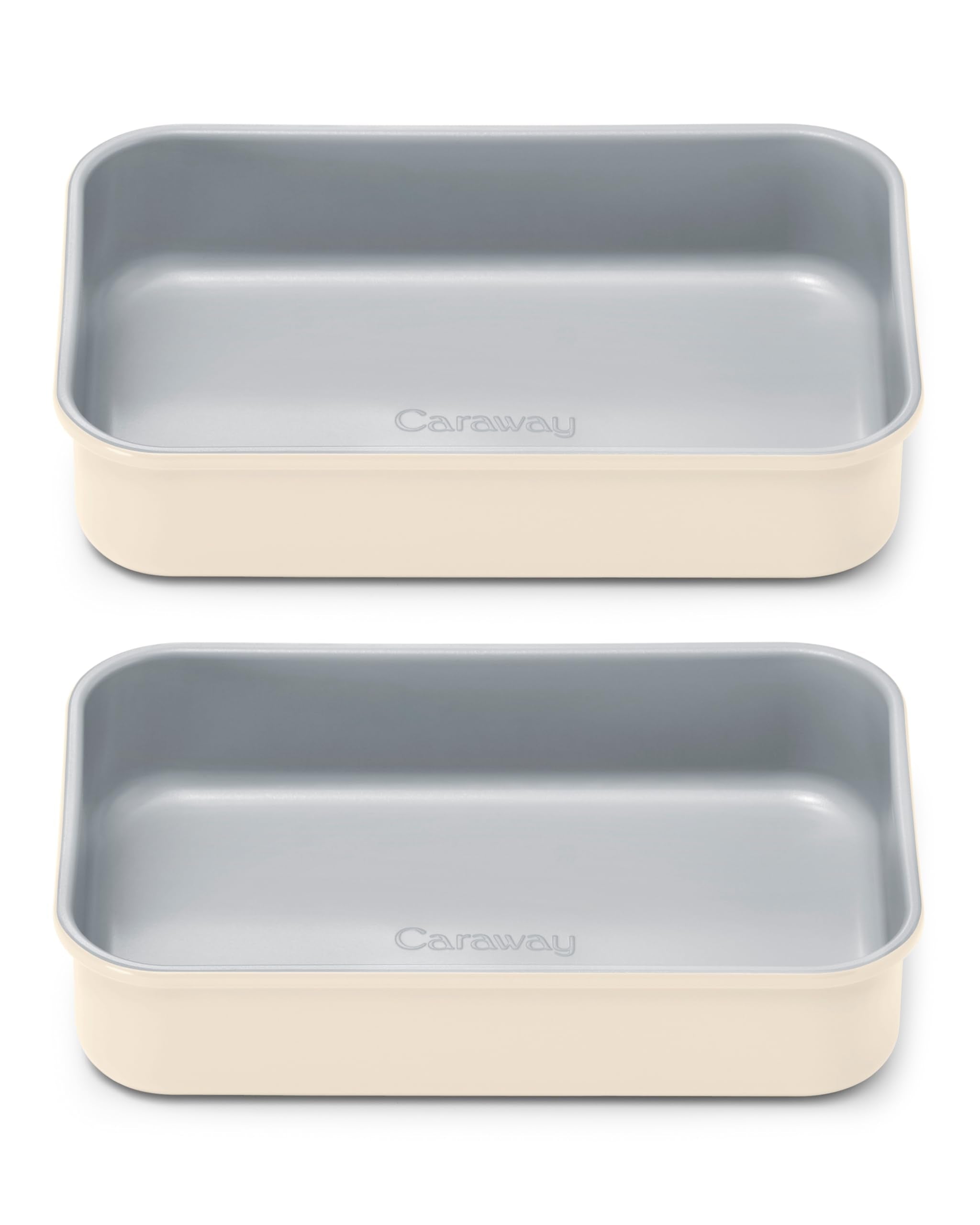 Caraway Non-Stick Ceramic 9”x13” Rectangle Pan - Naturally Slick Ceramic Coating - Non-Toxic, PTFE & PFOA Free - Perfect for Brownies, Lasagnas, and More - Cream